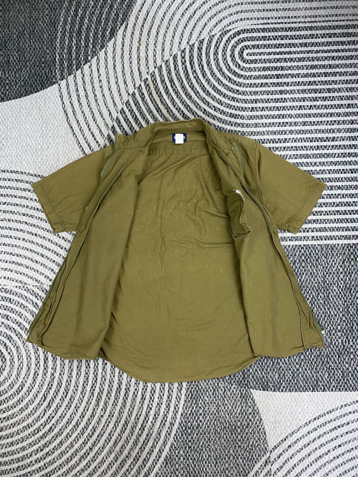 Beams Plus Vtg Beams Olive Green Shortsleeve Zipper Jacket Size US M / EU 48-50 / 2 - 5 Thumbnail