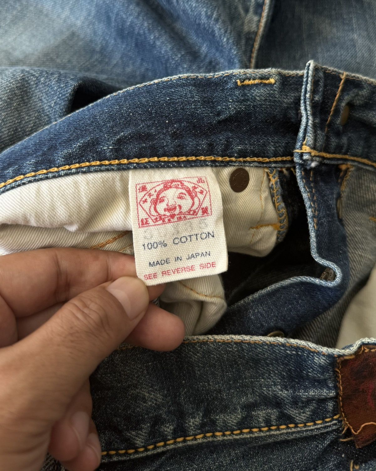 Evisu Vintage00s EVISU SELVEDGE DENIM JEANS Size US 29 - 15 Thumbnail