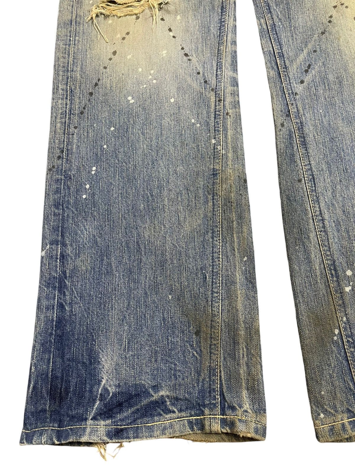 Edwin Vintage Japan Edwin 503 Mud Wash Paint Splatter Loose Jeans Size US 34 / EU 50 - 7 Thumbnail