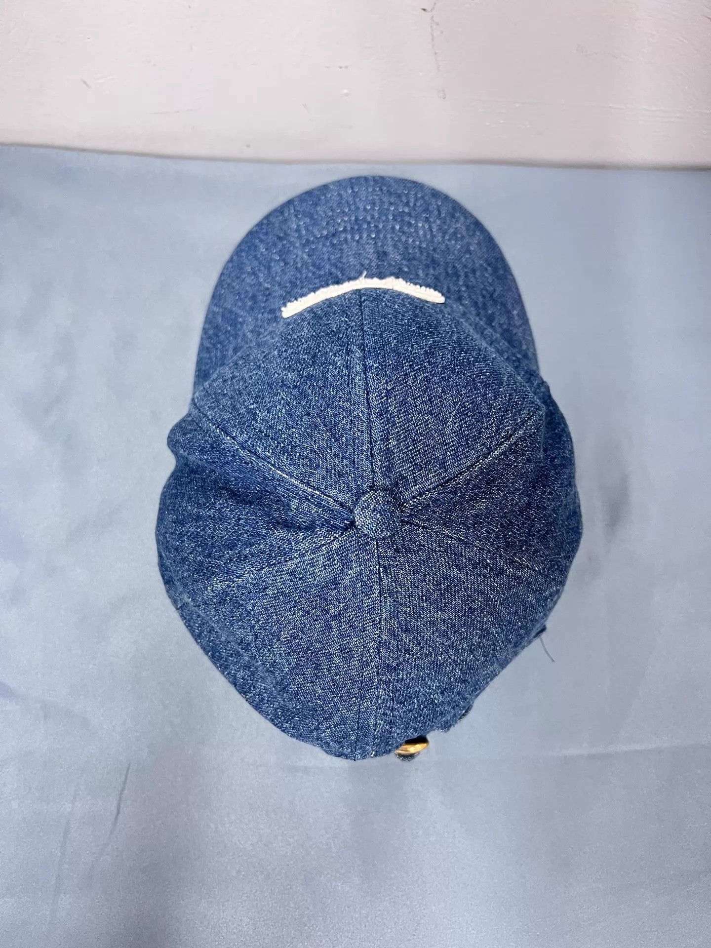 Celine CELINE Denim Blue Triumph Couple M Baseball Cap (worn once) Size ONE SIZE - 5 Thumbnail