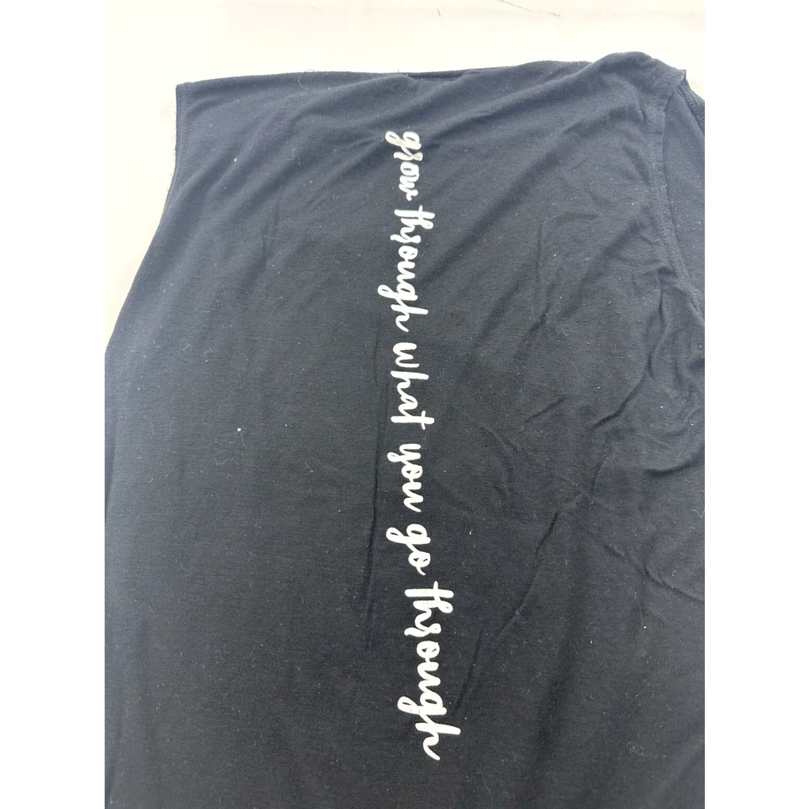 Vintage Dirtee Laundry Shirt Womens XS Black Tie Front Sunflower Graphic Sleeveless T-Shirt Regular All Seasons Lightweight Casual Womens Size XS / US 0-2 / IT 36-38 - 6 Thumbnail