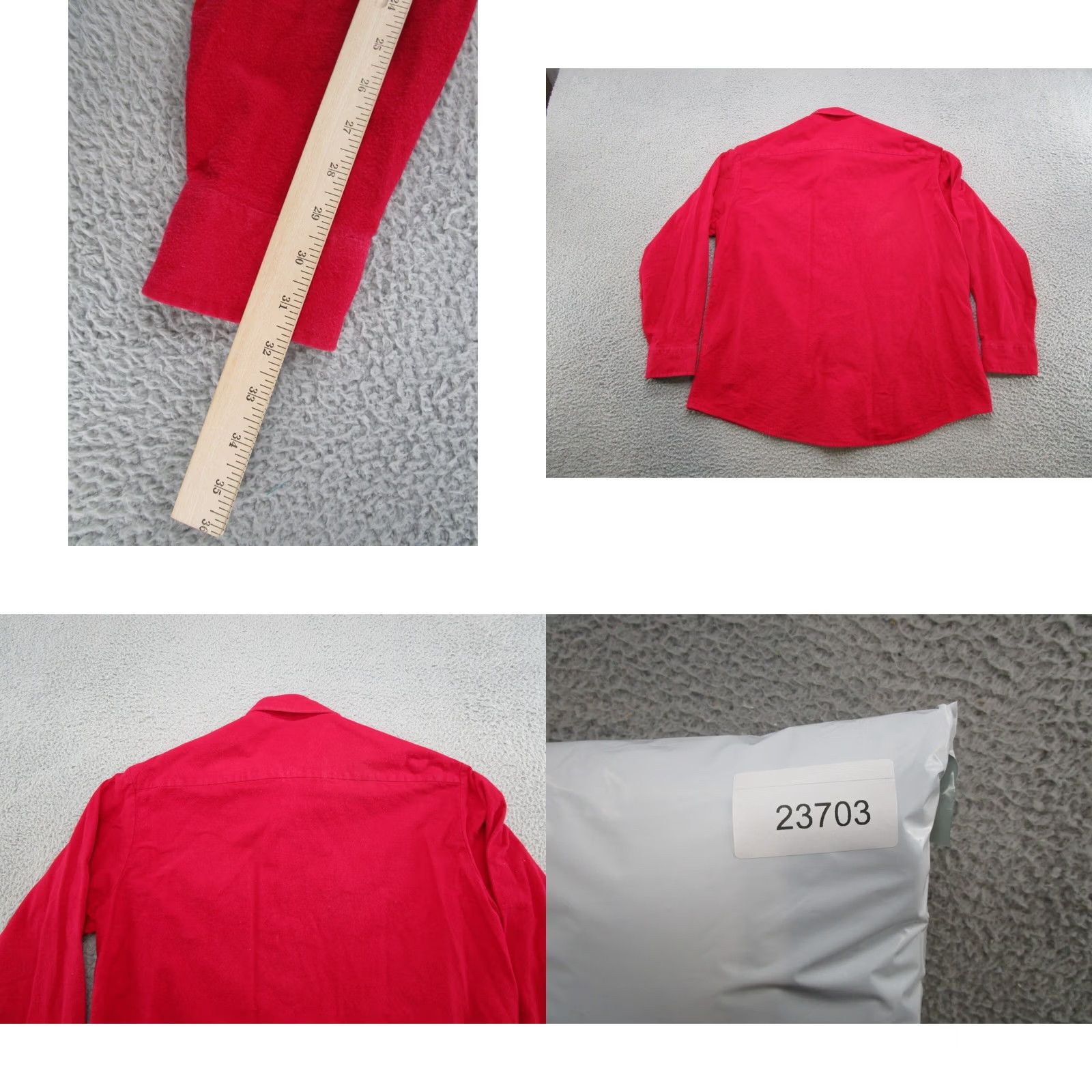 Vintage Backpacker VTG 90's Red Chamois Button Up Flannel Shirt Heavy LS Outdoor Read Shirt Mens L Red Flannel Button-Up Outdoor Vintage non Size US L / EU 52-54 / 3 - 8 Thumbnail