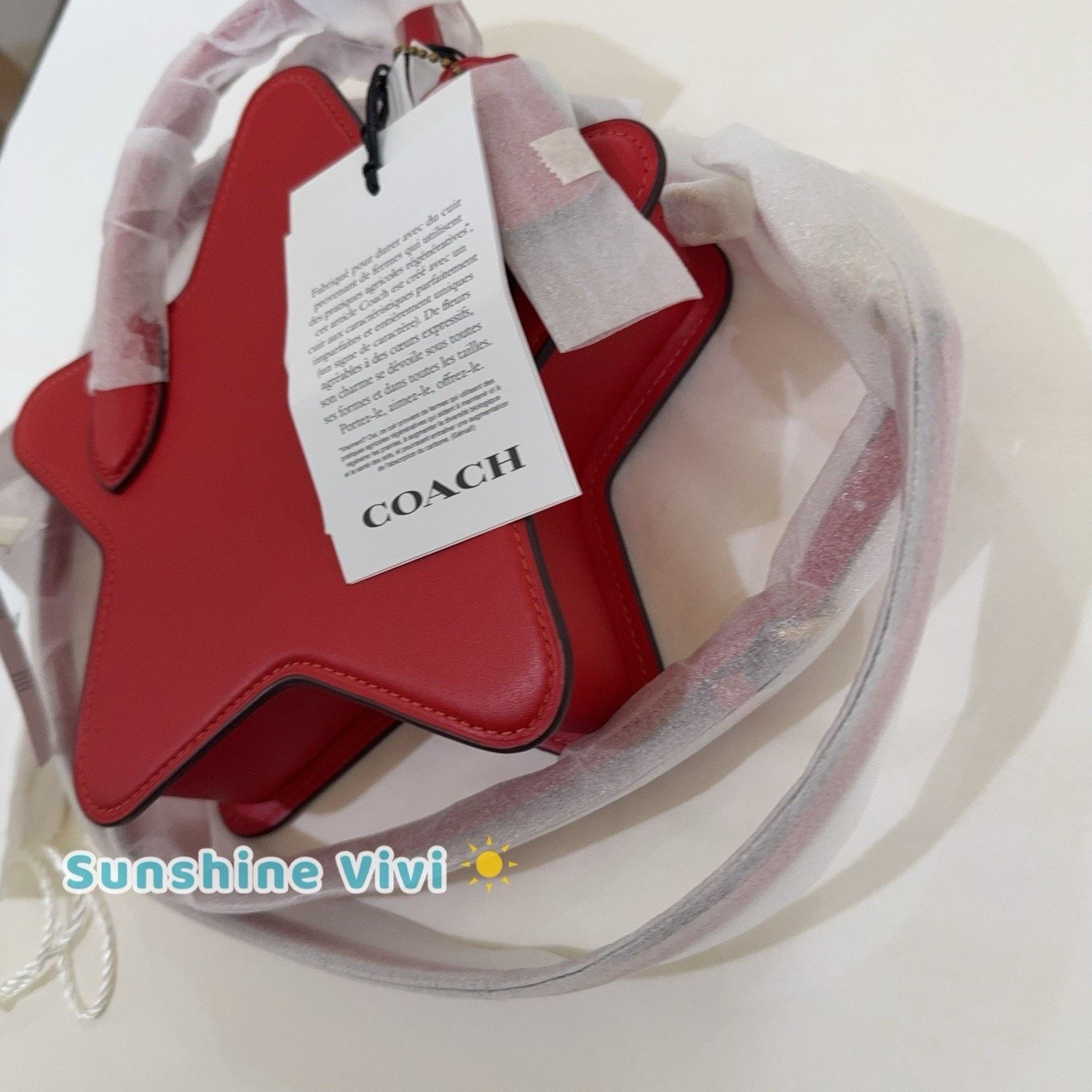 Coach NWT Coach Star Shape Bag red Glovetanned Leather CP234 Size ONE SIZE - 5 Thumbnail