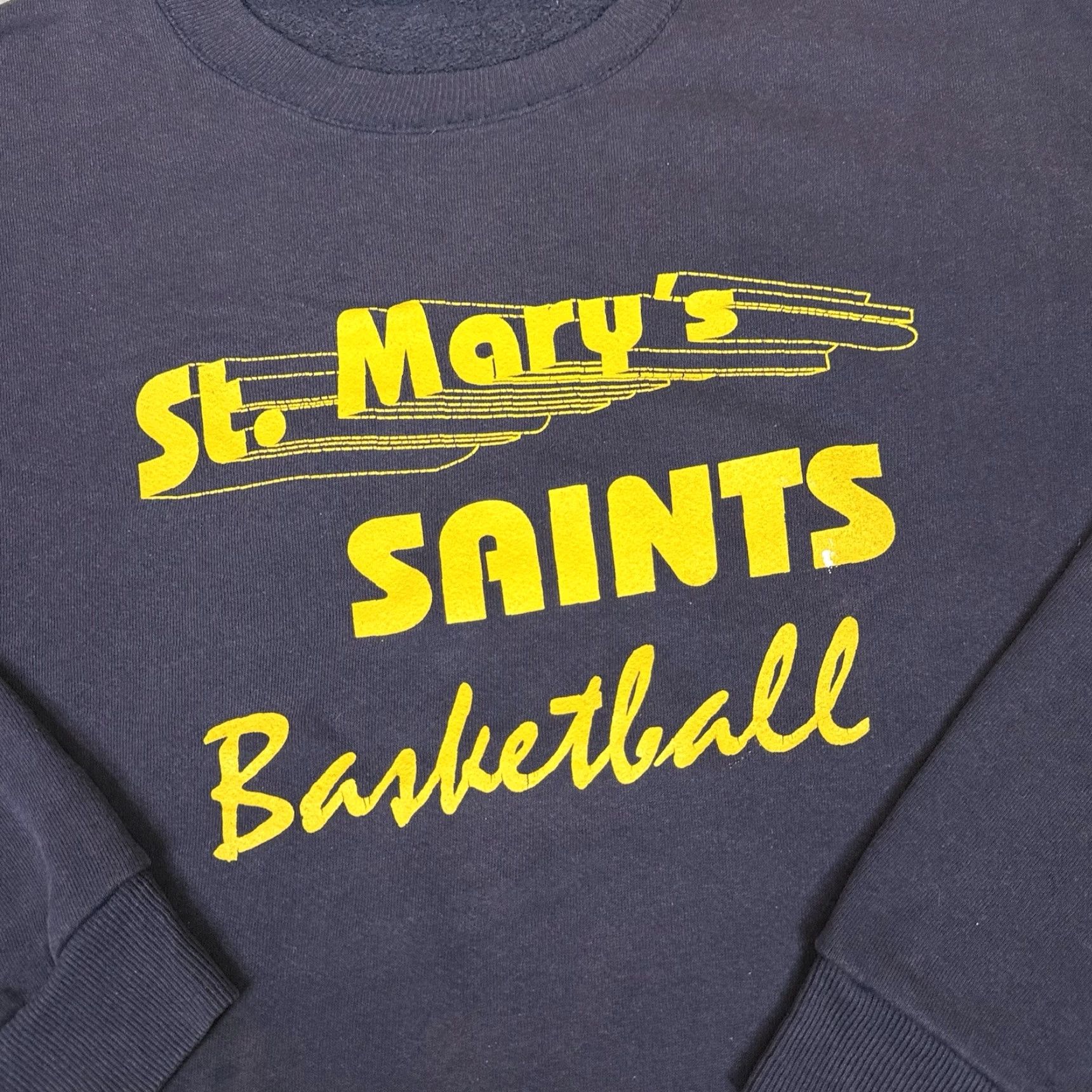 Lee VINTAGE Lee Heavyweight Sweatshirt Mens 2XL Blue St Mary’s Saints Basketball Pullover College Sports Size US XXL / EU 58 / 5 - 2 Thumbnail