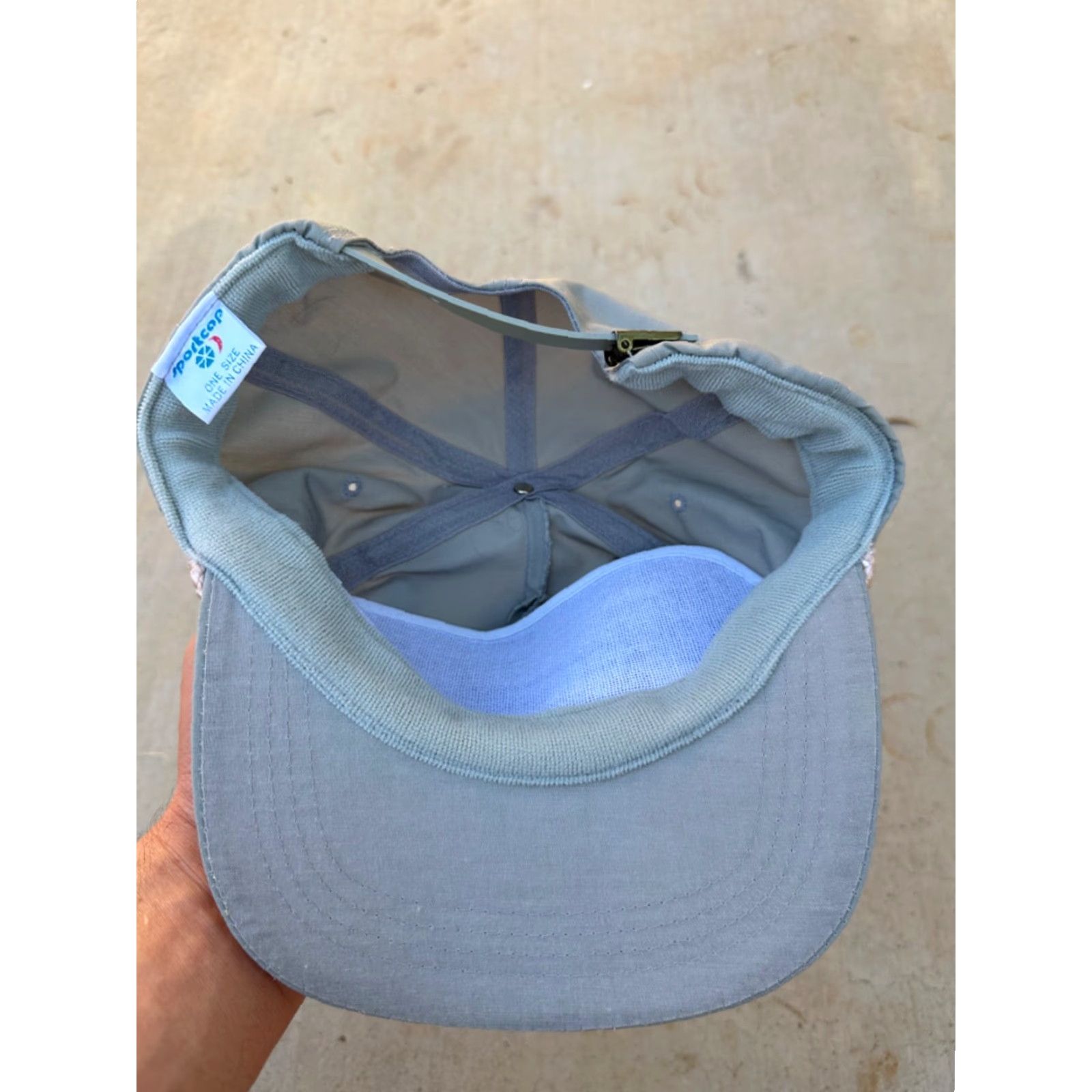 Roper VINTAGE Kati Sport Cap Dog Strapback Sport Hat Cap Rope Brim Unisex Adults One Size Gray Adjustable Rope Brim Snapback Casual Travel Size ONE SIZE - 3 Thumbnail
