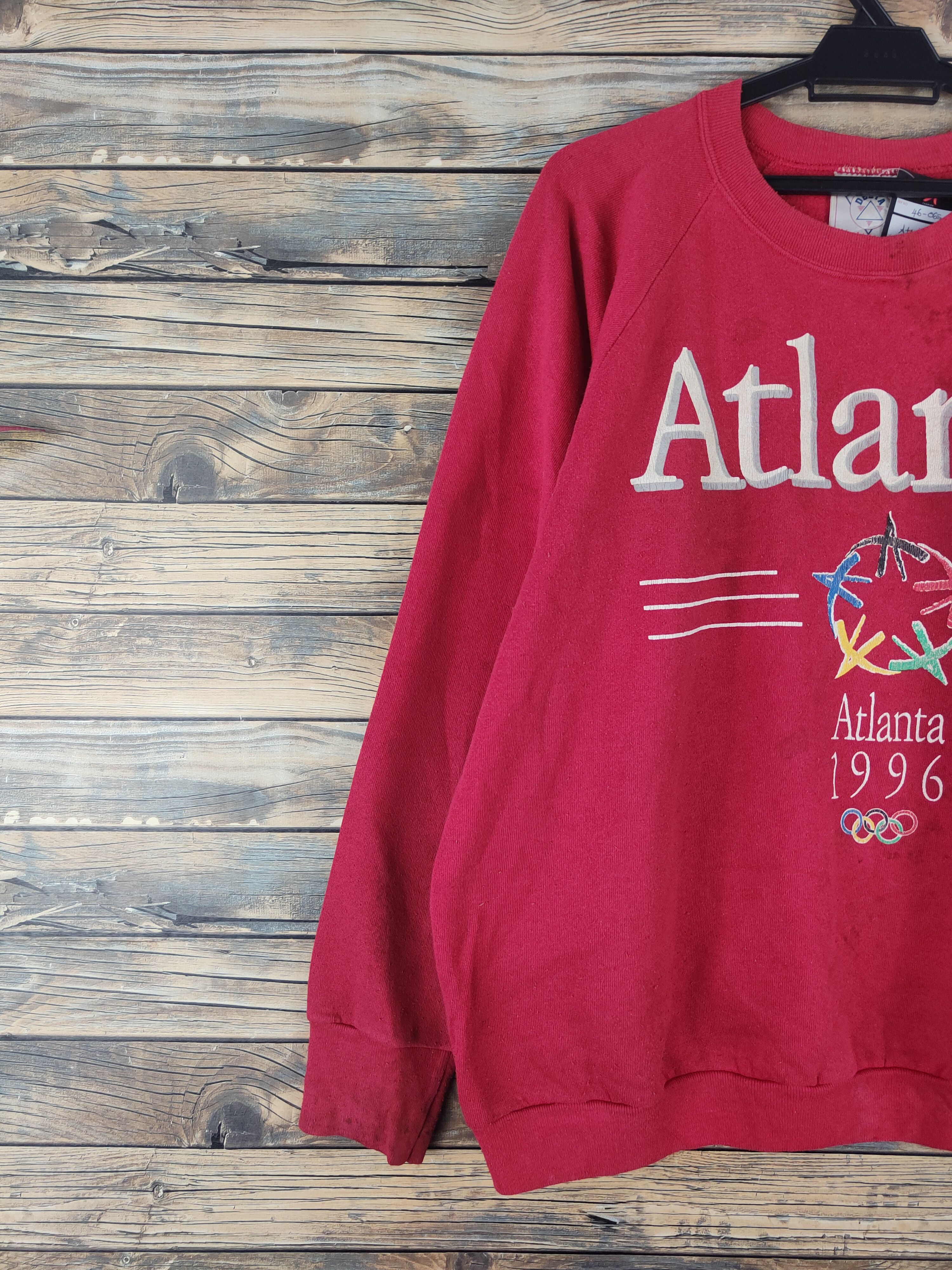 Vintage DL Atlanta 1996 vintage Olympic Sweatshirts #46-065 Size US XL / EU 56 / 4 - 4 Thumbnail