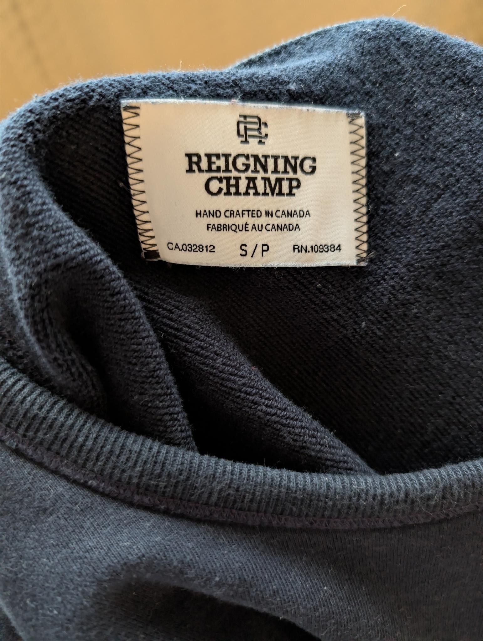 Reigning Champ Reigning Champ Midweight Terry Standard Crewneck Navy Size US S / EU 44-46 / 1 - 3 Thumbnail