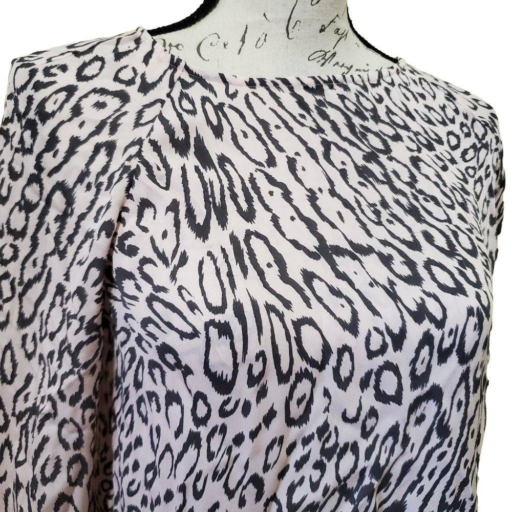 L'AGENCE L'Agence Women's Size XS Pale Pink & Gray Animal Print Dylan Size XS / US 0-2 / IT 36-38 - 5 Thumbnail