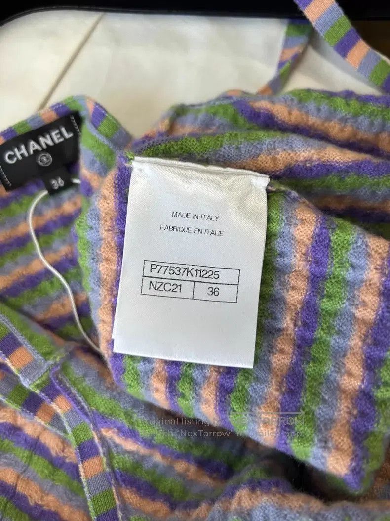 Chanel Chanel 24A diamond buckle striped suspender vest Size XS / US 0-2 / IT 36-38 - 6 Thumbnail