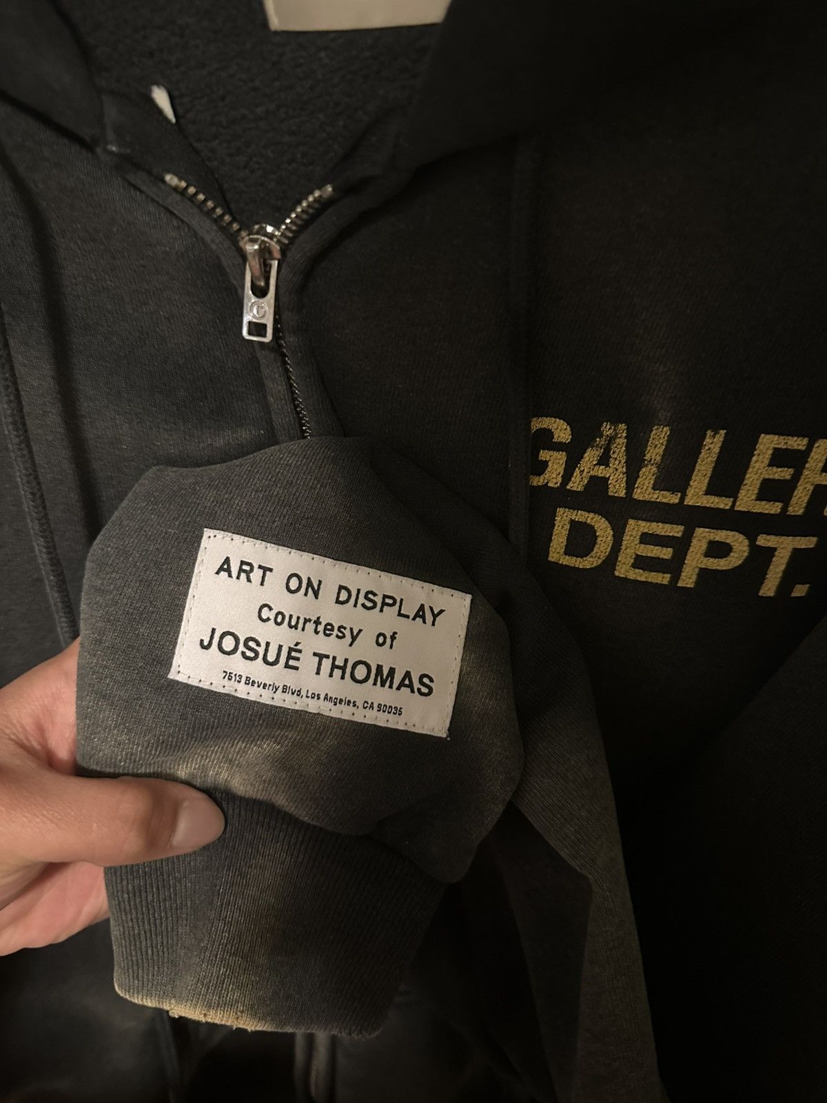 Gallery Dept. Gallery Dept. Sunfaded Zip Up Hoodie Size US M / EU 48-50 / 2 - 2 Thumbnail