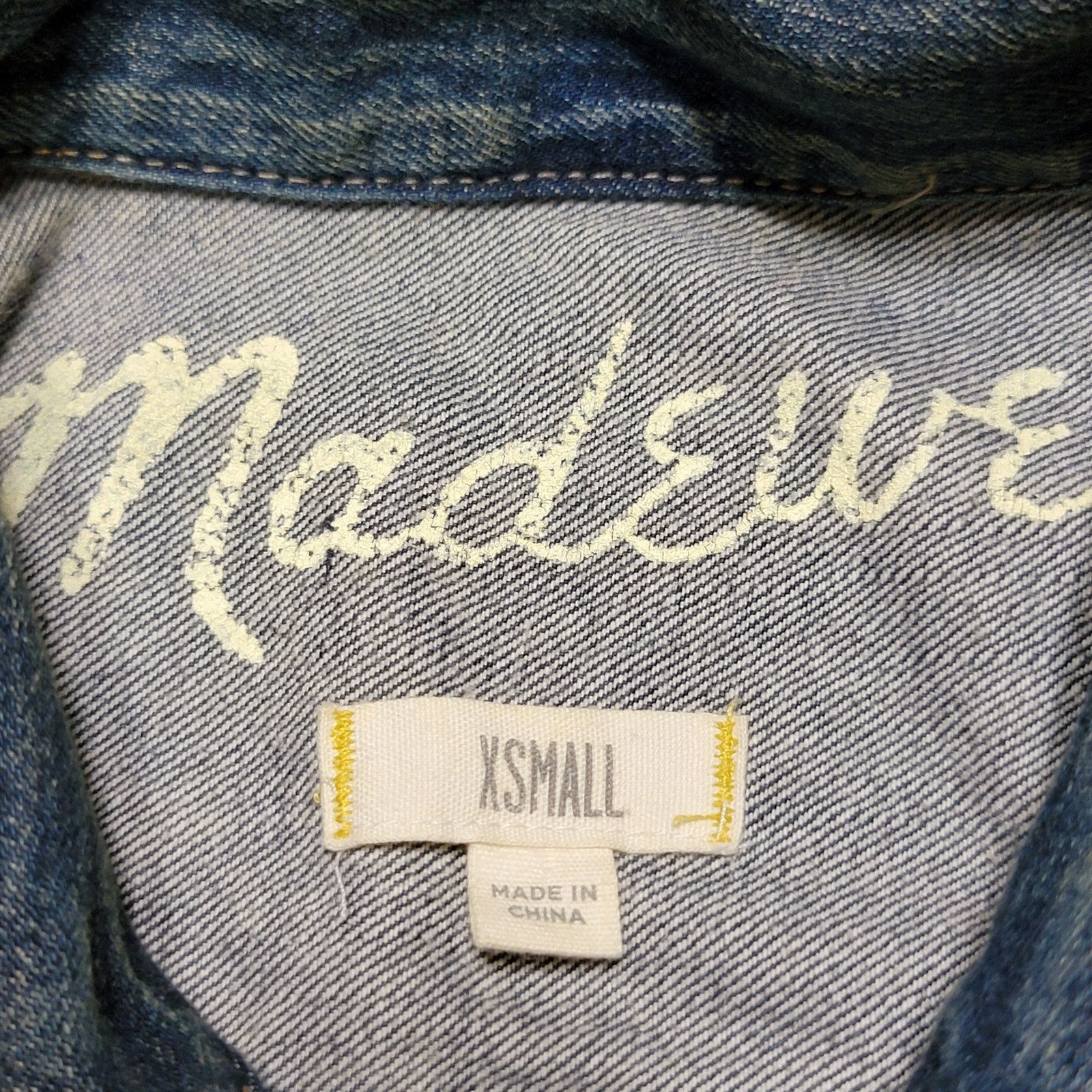 Madewell J Crew Madewell Denim Full Button Jean Jacket - Size XSmall Size US XS / EU 42 / 0 - 5 Thumbnail