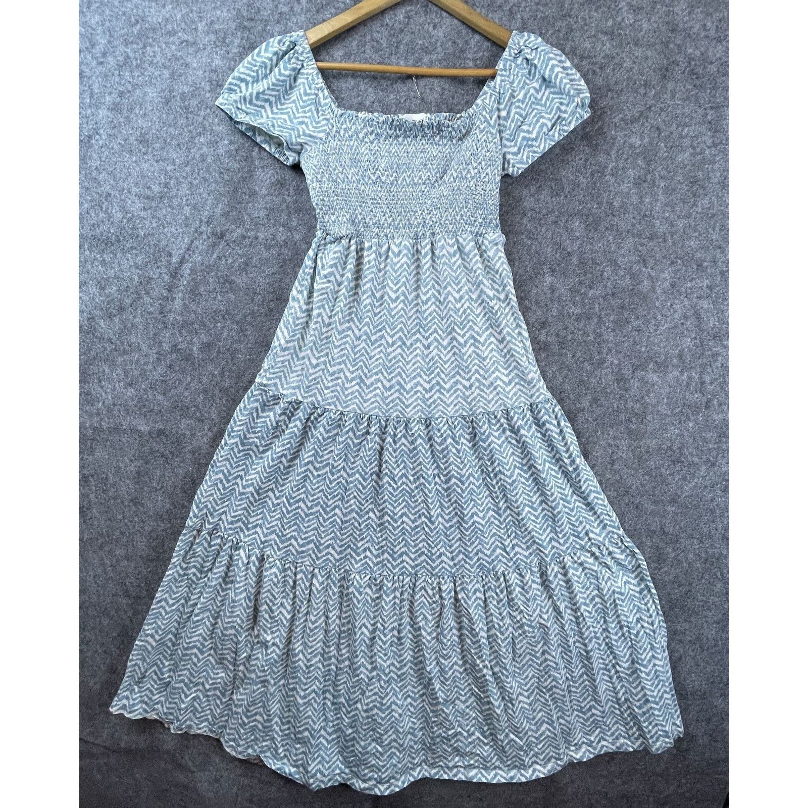 Anthropologie Anthropologie Daily Practice Tiered Dress Womens XS Blue Size XS / US 0-2 / IT 36-38 - 1 Thumbnail