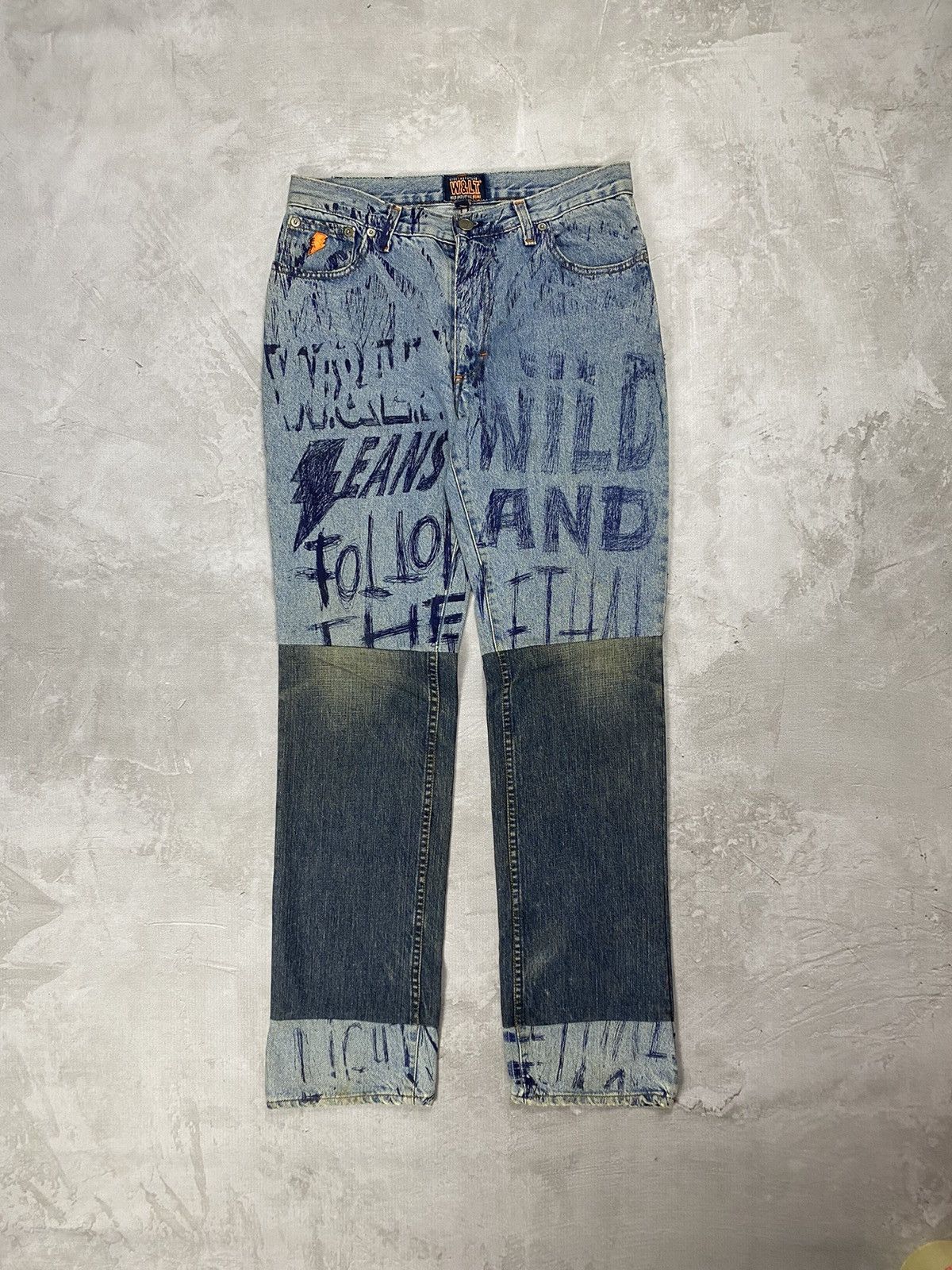 image of W Lt x W Lt Walter Van Beirendonck Vintage Walter Van Beirendonck W&lt Pen Jeans in Denim (Size 30)