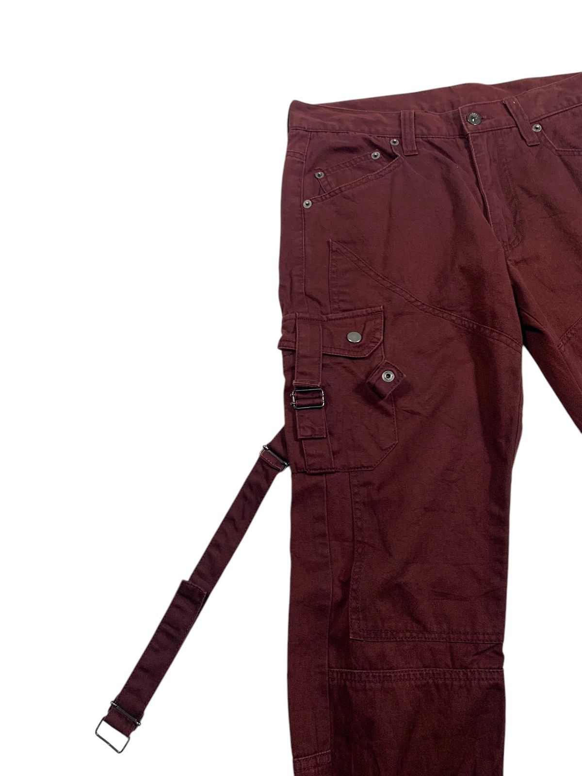 ◎00s semantic design bondage cargo pants 2000s Semantic Design - Cargo Bondage Pants