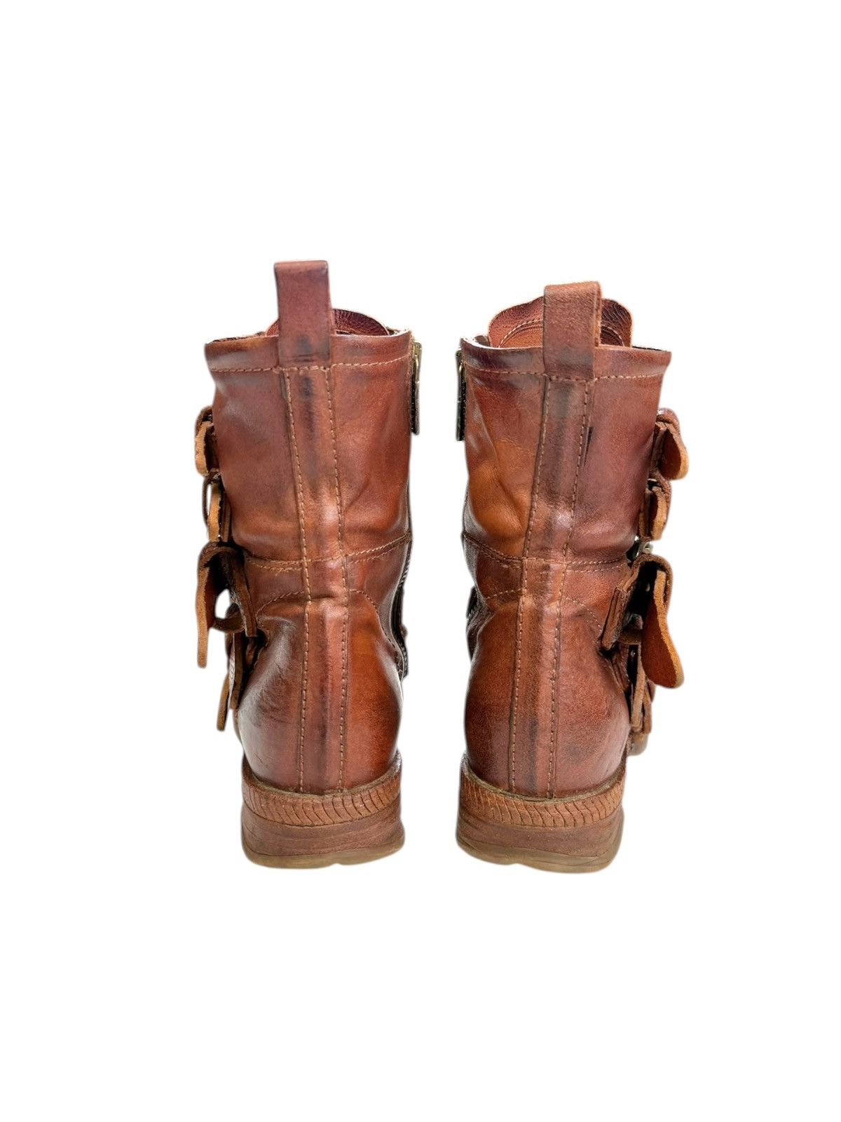 A.S.98 Vintage A.S. 98 Leather Belted Ankle Avantgarde boots Size US 6 / IT 36 - 5 Thumbnail