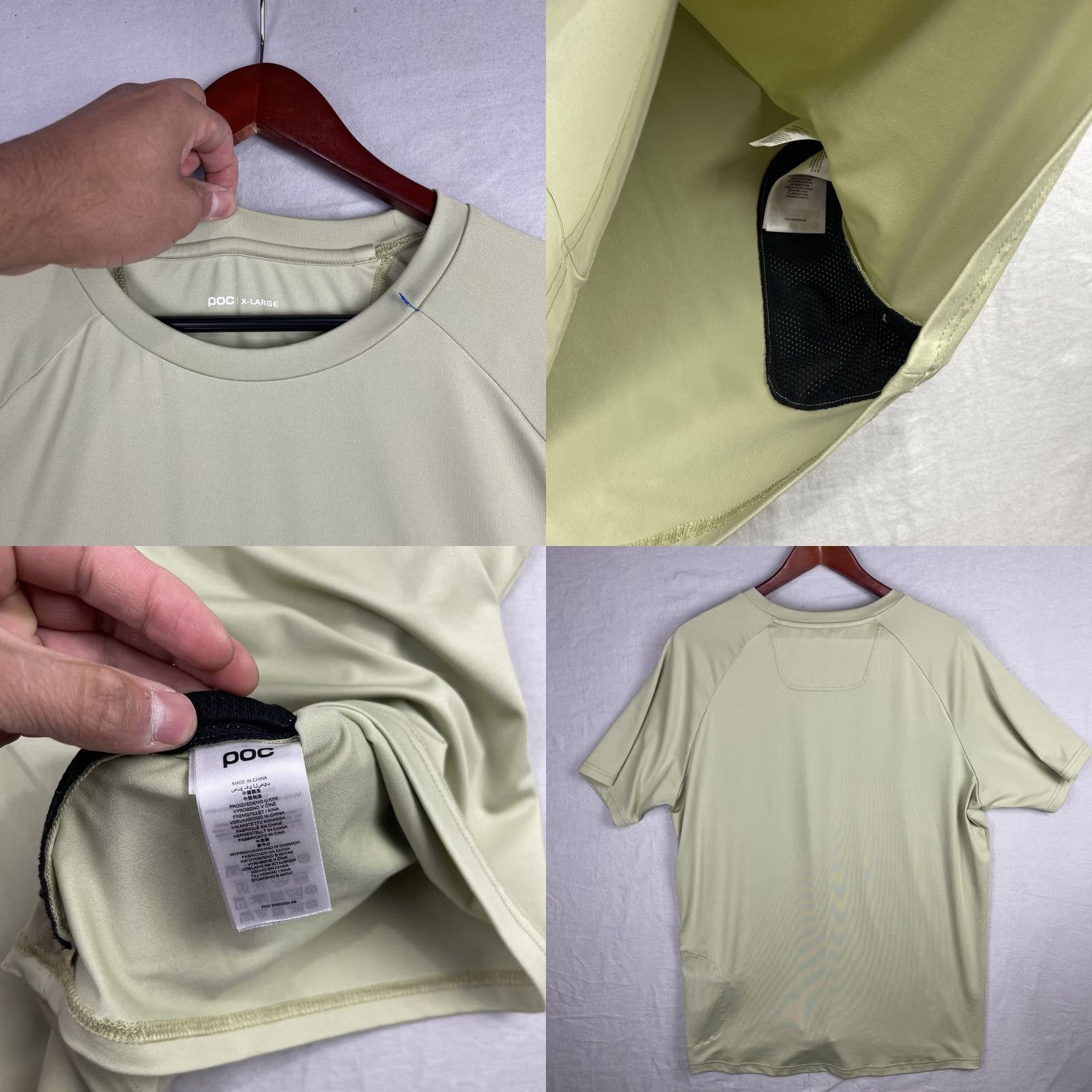 Vintage POC Shirt Mens XL Green Enduro Short Sleeve Side Zip Pocket Cycling Shirt Size US XL / EU 56 / 4 - 8 Thumbnail