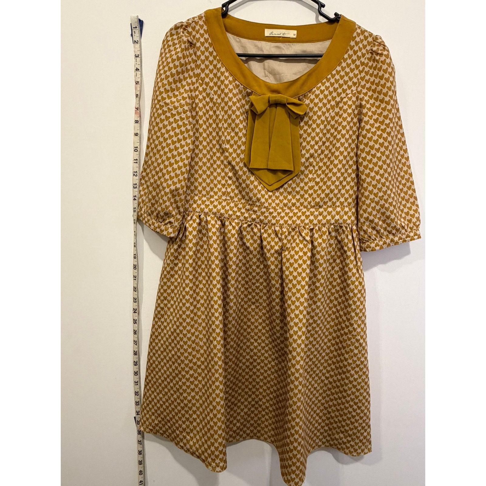 Anthropologie Anthropolgie Twee Golden Hearts Dress - Comme Toi Label Size M / US 6-8 / IT 42-44 - 5 Thumbnail