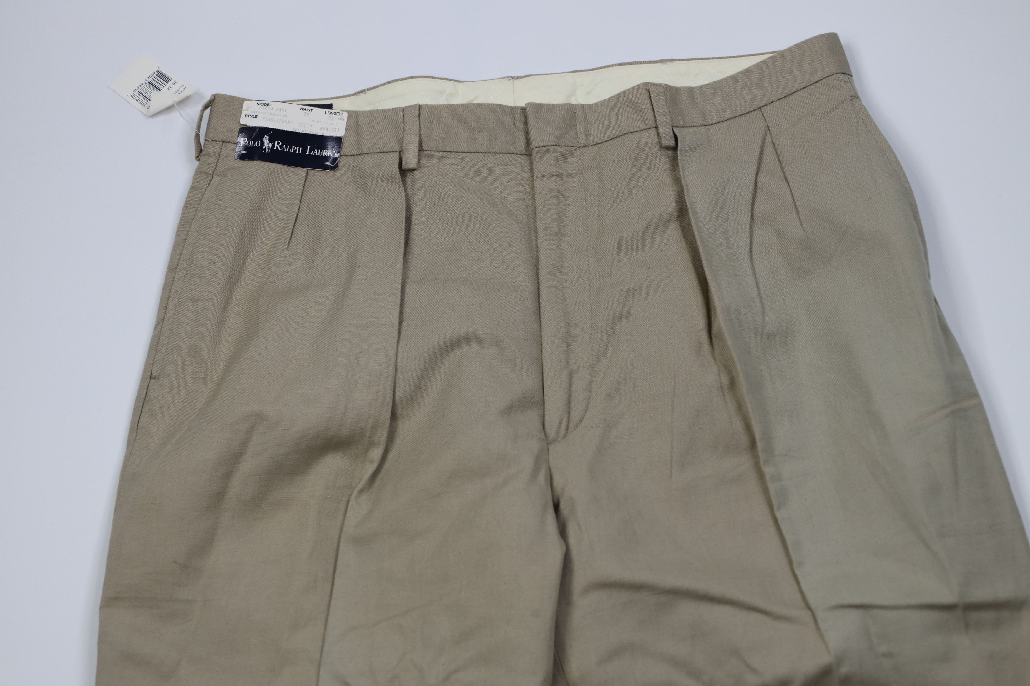Polo Ralph Lauren Deadstock Vintage 90s Ralph Lauren Wide Leg Chino Pants USA Size US 38 / EU 54 - 2 Thumbnail