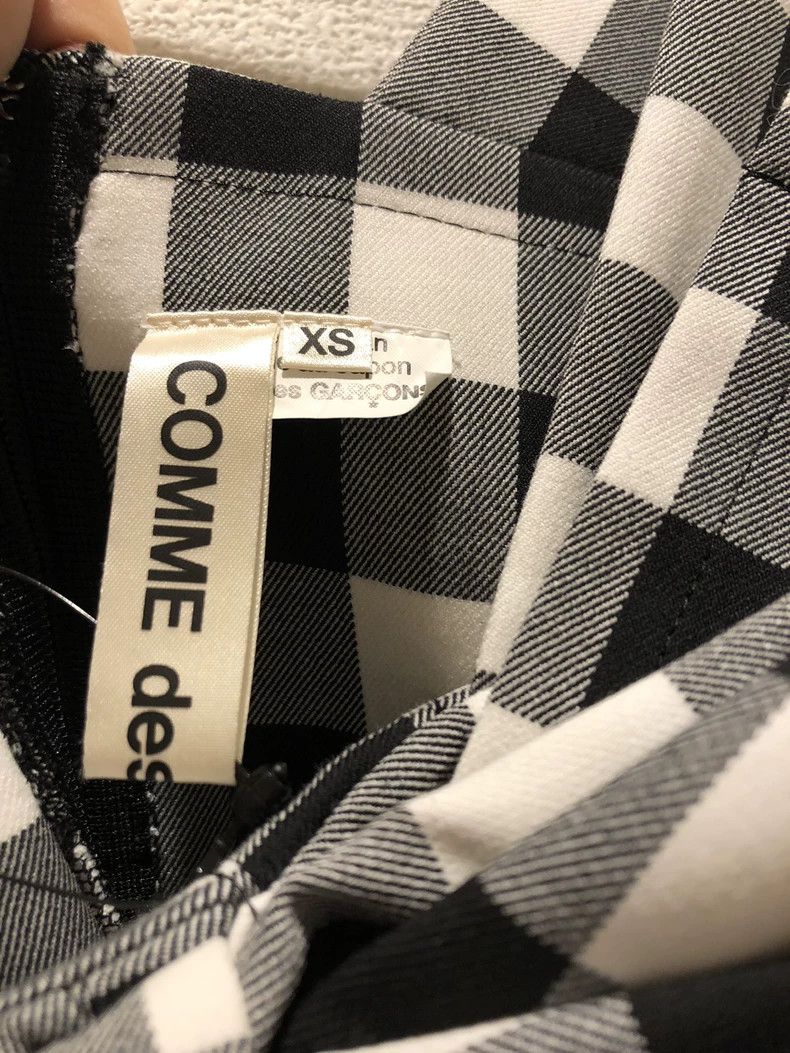 Comme des Garcons Comme Des Garcons Black and white plaid dress with big bow Size XS / US 0-2 / IT 36-38 - 6 Thumbnail