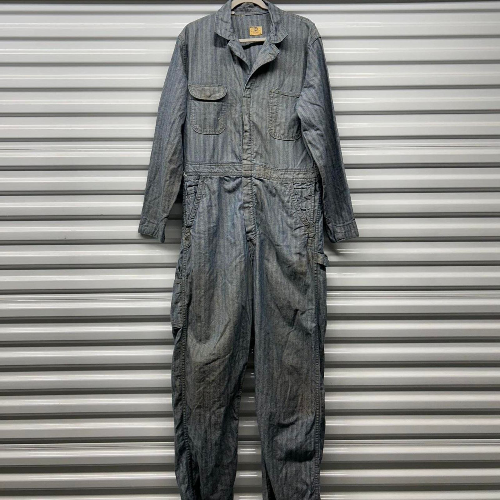 Other VTG 60s Big Ben Hickory Stripe Denim Coveralls Size US 40 / EU 56 - 1 Thumbnail