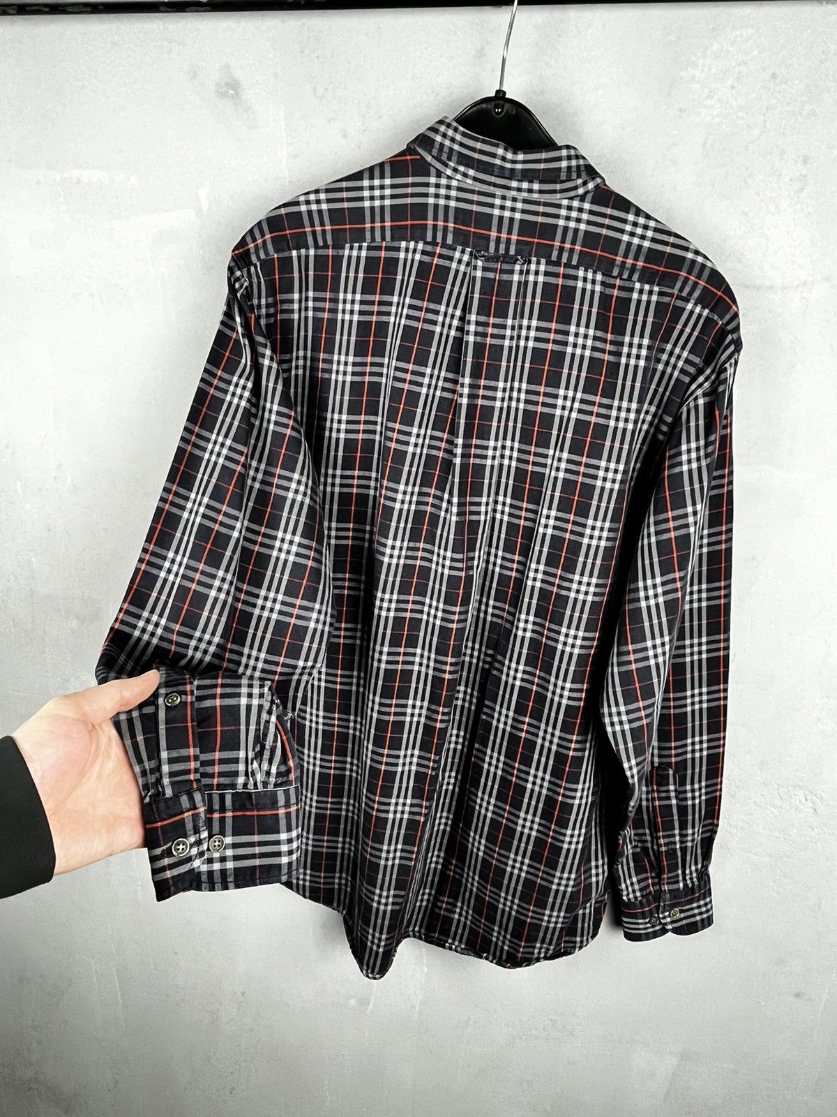 Burberry × Vintage Vintage Burberry Nova Check Shirt Button Up Size US L / EU 52-54 / 3 - 8 Thumbnail