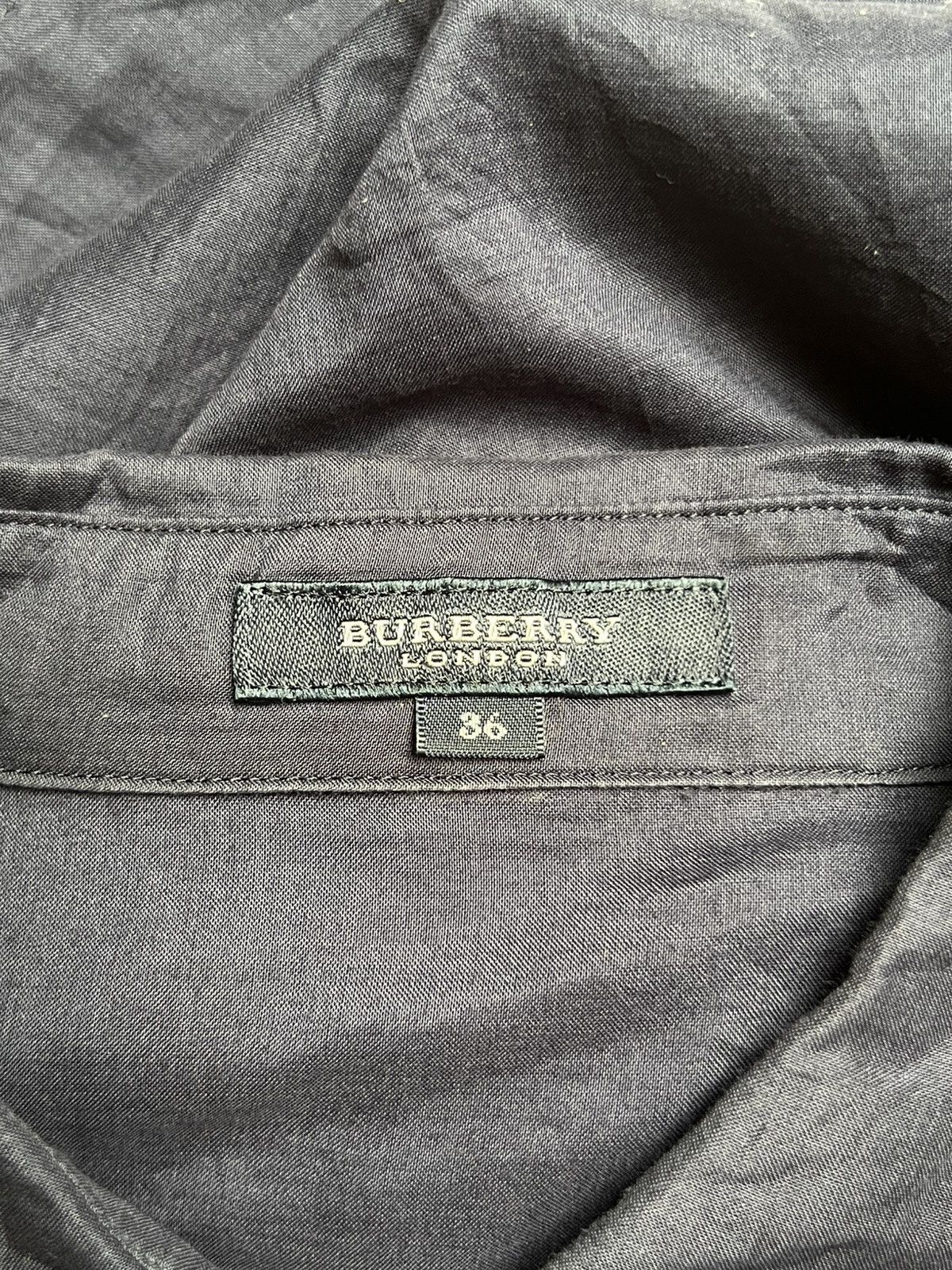 Burberry Burberry London Navy Shirt Dress Size XS / US 0-2 / IT 36-38 - 16 Thumbnail