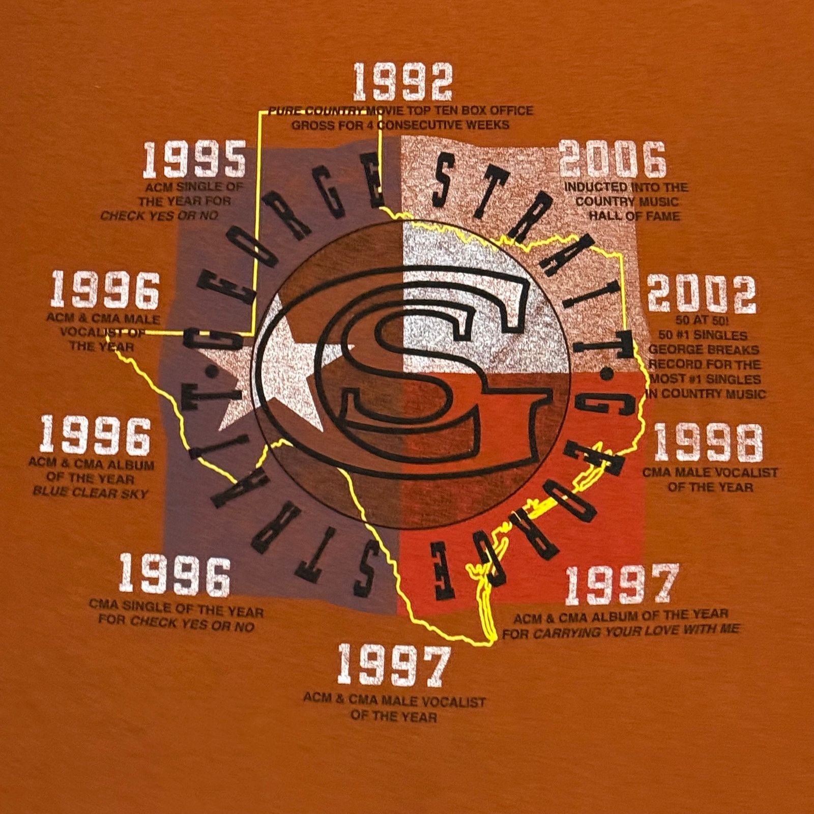 Alstyle × Band Tees 2006 George Strait Shirt Large Country Music Hall of Fame Size US L / EU 52-54 / 3 - 4 Thumbnail