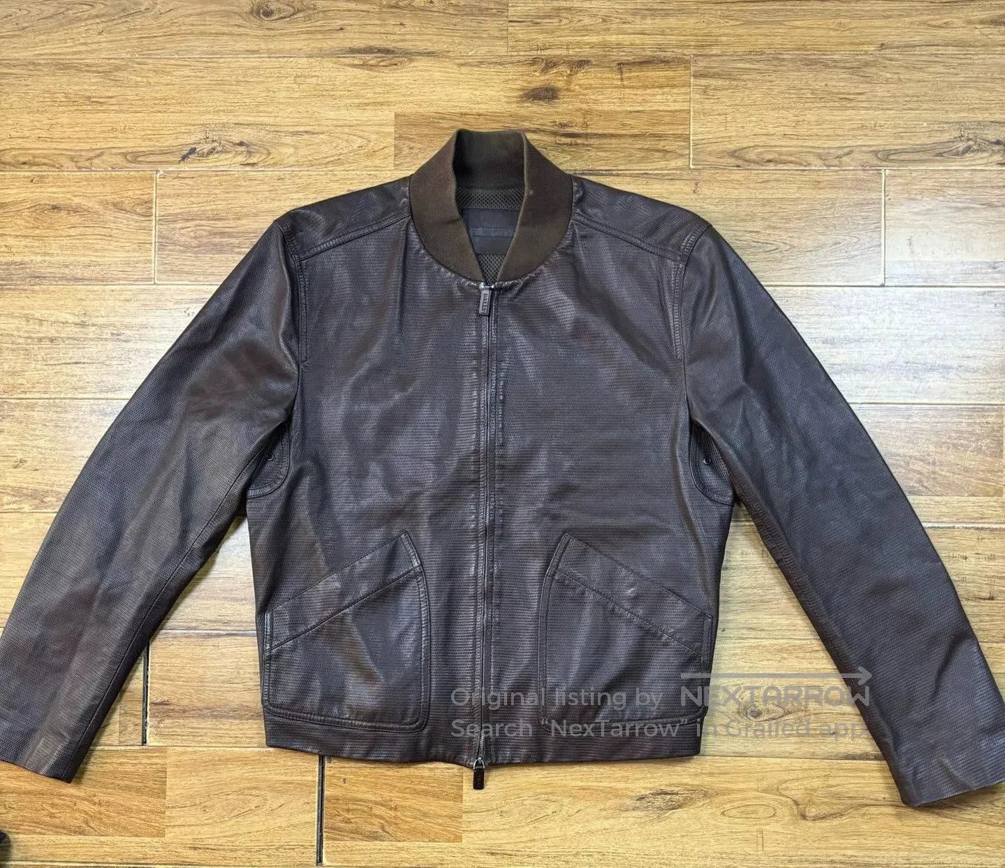 Bally BALLY Men's Leather Baseball Jacket. Size US M / EU 48-50 / 2 - 1 Thumbnail