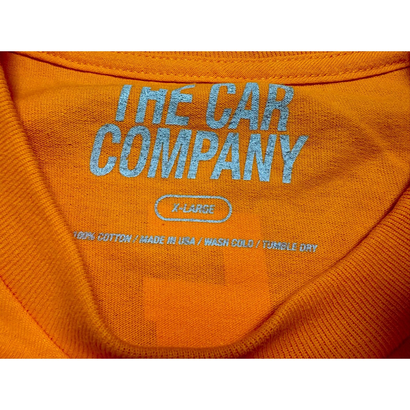 Other New Men's XL Orange Cotton Tee by The Car Company Size US XL / EU 56 / 4 - 5 Thumbnail
