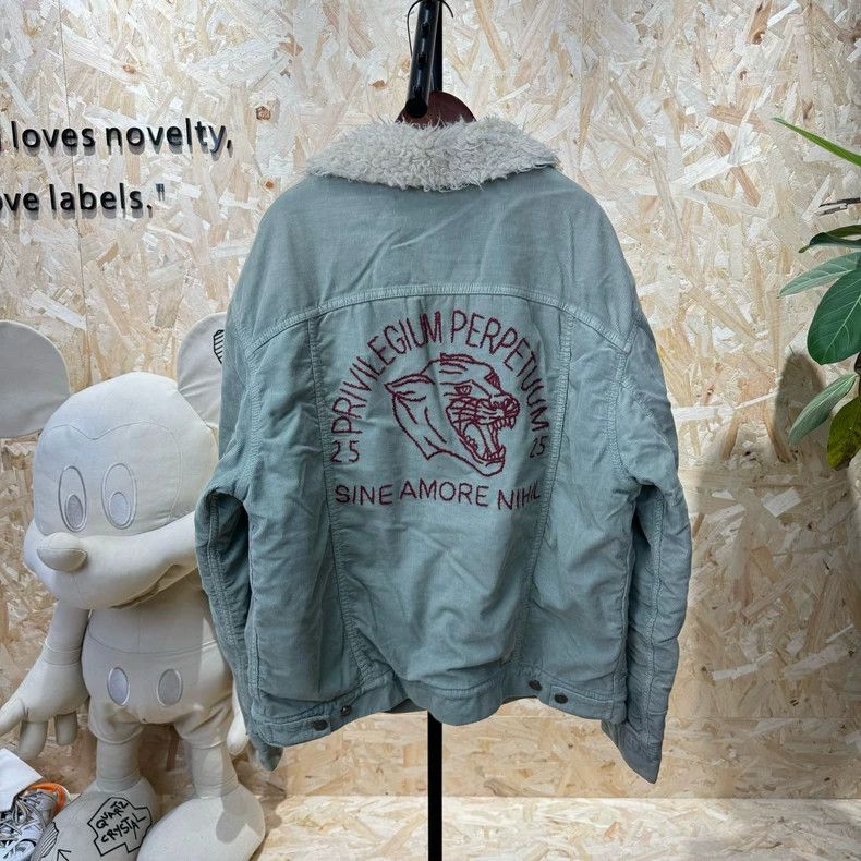 Gucci Gucci Size OS Light blue lamb wool back tiger head embroide Size US XXS / EU 40 - 5 Thumbnail