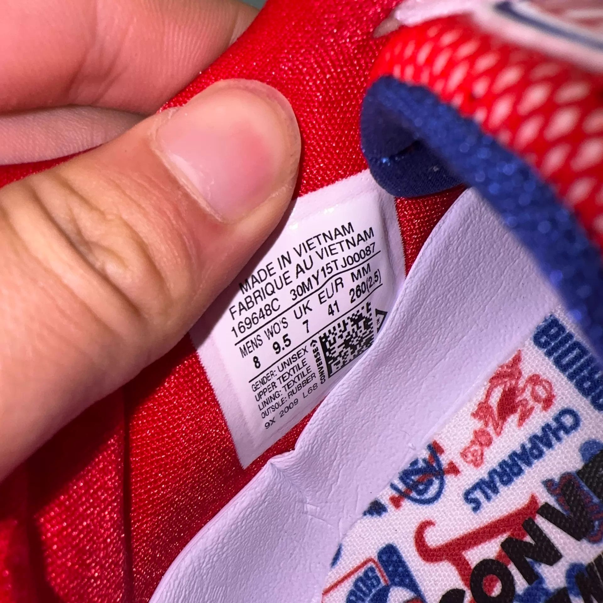 Converse Converse bbevo Red & Blue Mismatched 41 Size US 8 / EU 41 - 7 Thumbnail