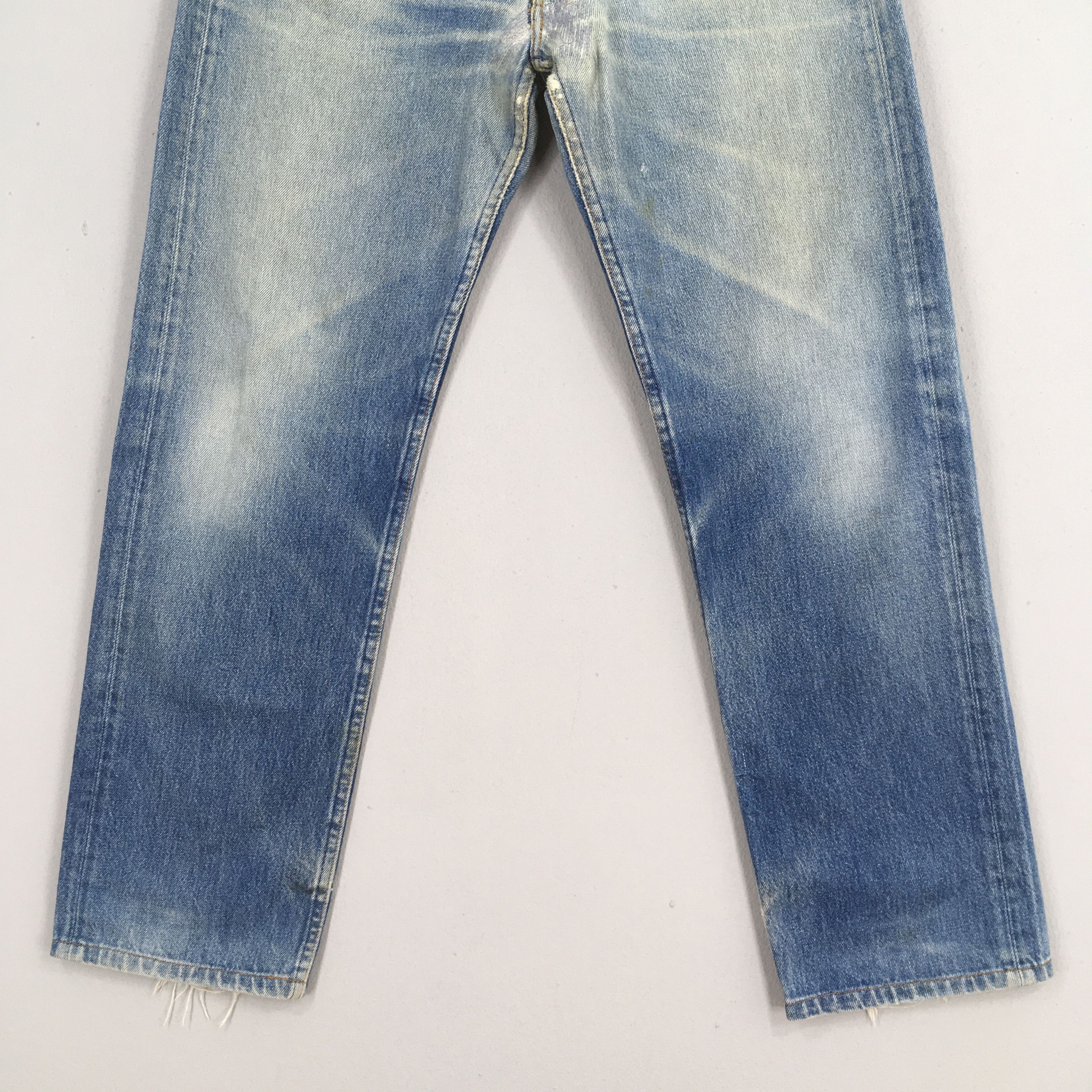 Levi's Size 31x29 Vintage 80s Levi's 501 Faded Blue Jeans S1632 Size US 31 - 3 Thumbnail