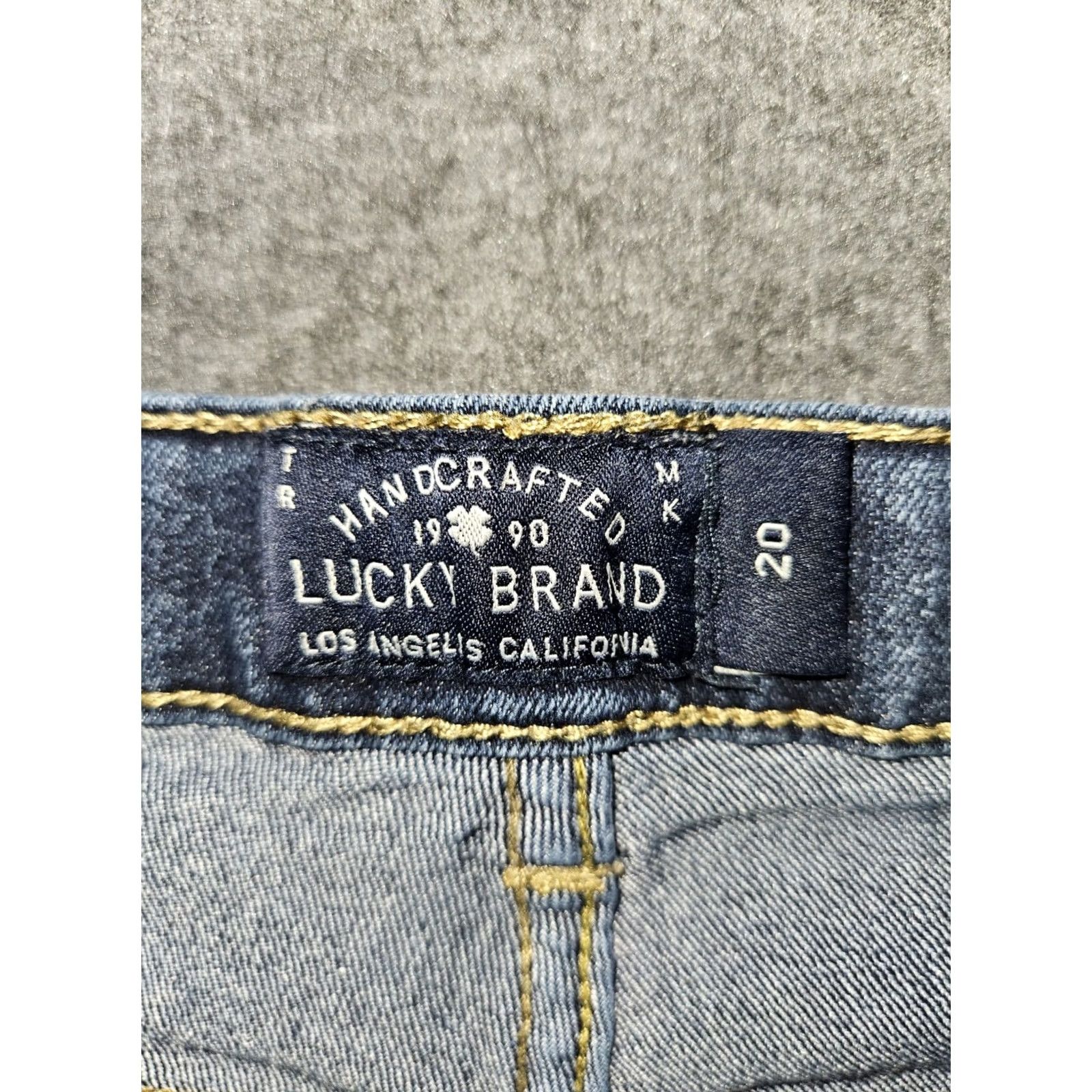 Lucky Brand Lucky Brand Advanced Skinny Jeans Women's 20 Blue Denim Stretch Adjustable Waist Regular Inseam 31" Logo Size 42" / US 20 - 2 Thumbnail