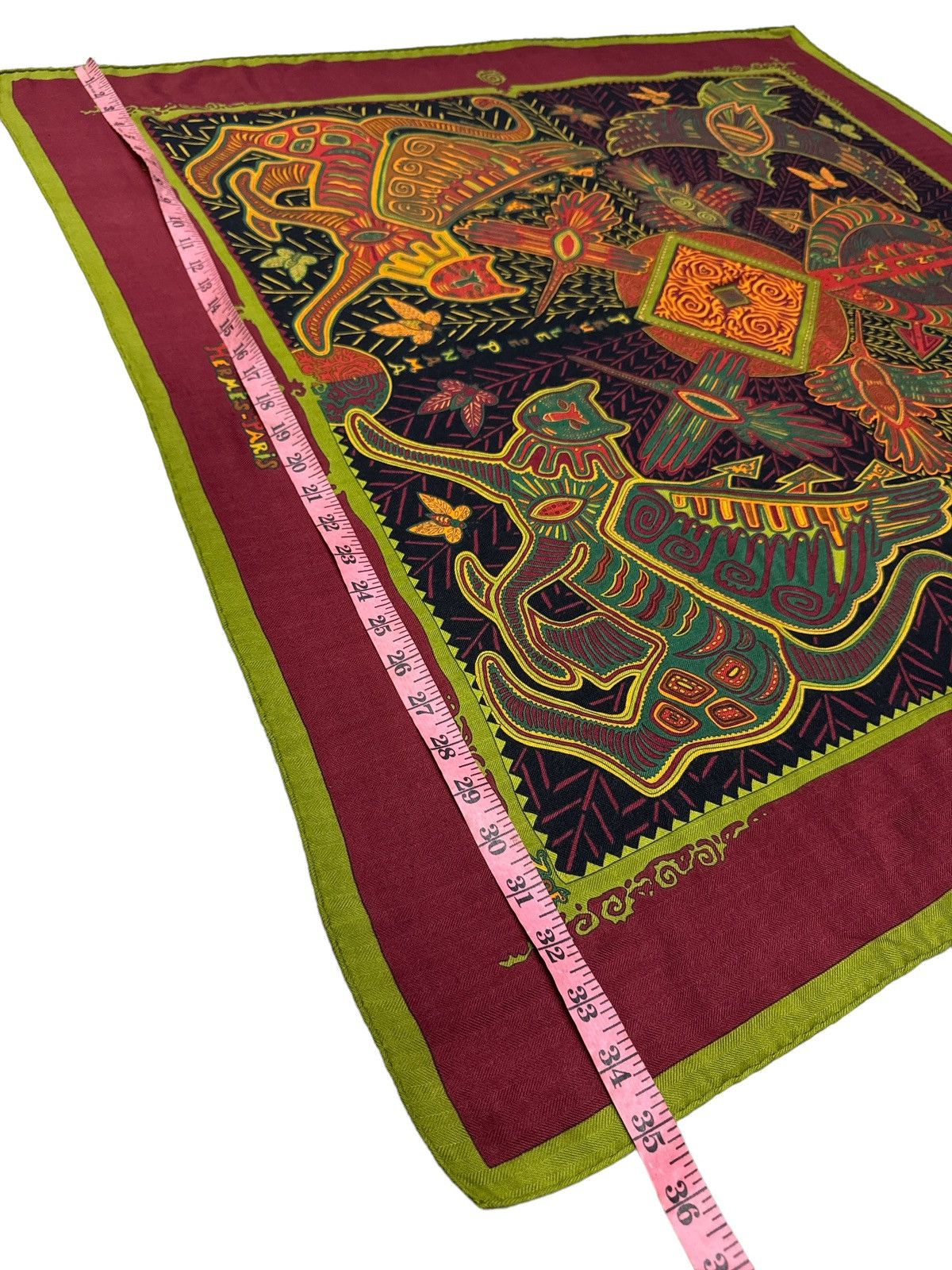 Hermes HERMES LEGENDE KUNA PEUPLE DE PANAMA CASHMERE SILK SCARF Size ONE SIZE - 3 Thumbnail