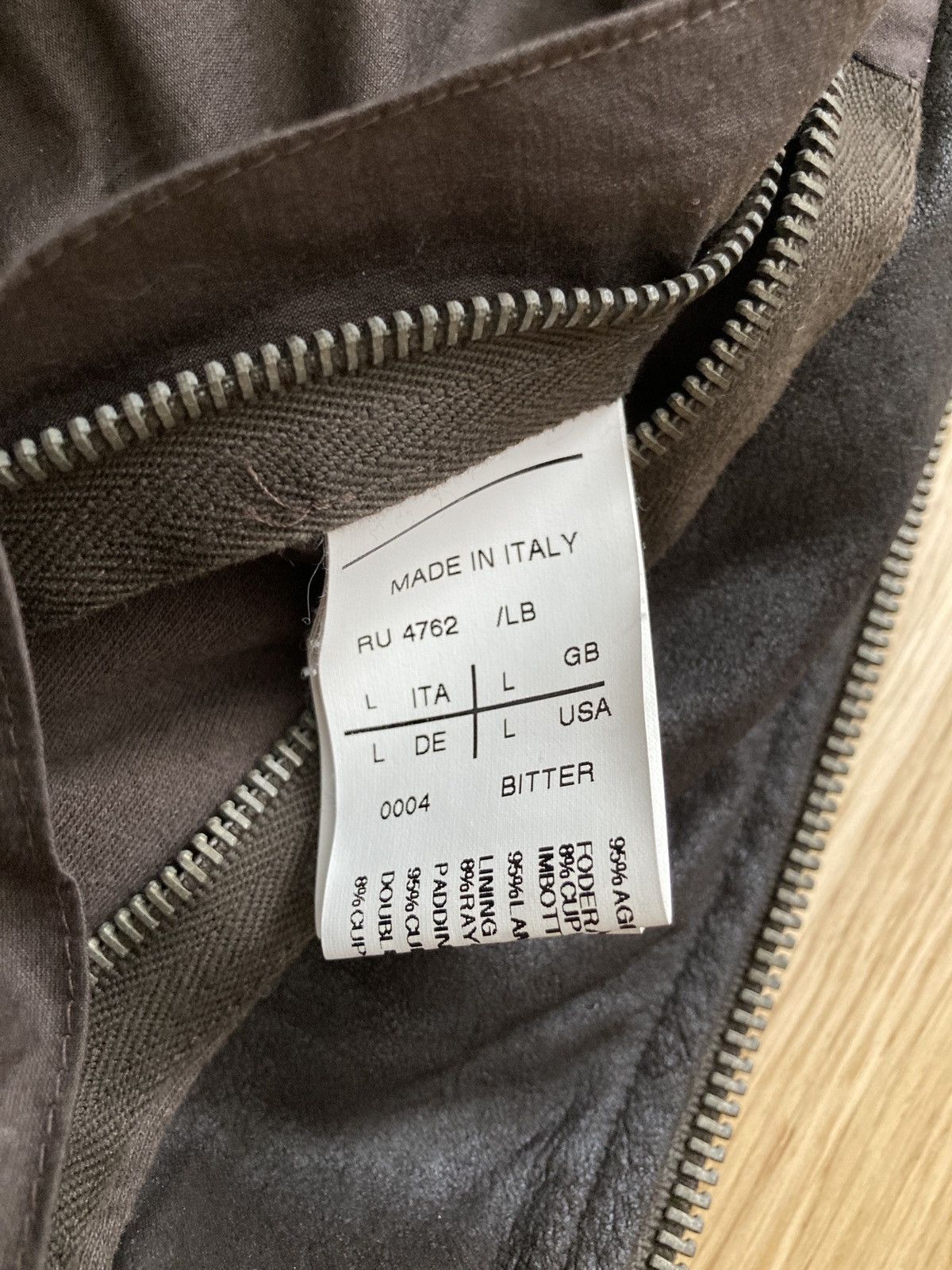 Rick Owens F/W 09 “CRUST” Bitter Blistered Lamb Mollino Leather Jacket Size US L / EU 52-54 / 3 - 23 Thumbnail