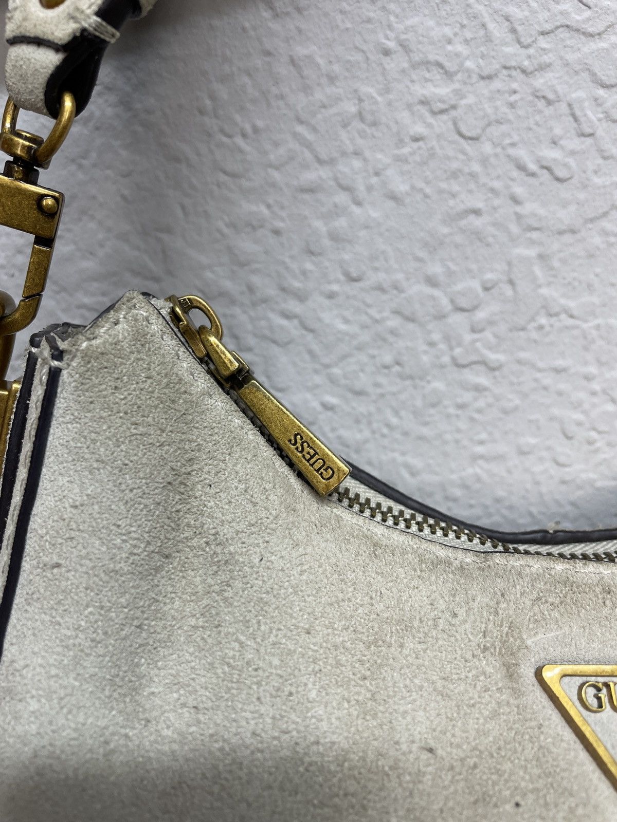 Guess × Vintage Vintage y2k Guess Baguette Avantgarde Shoulder Bag Hobo Size ONE SIZE - 5 Thumbnail