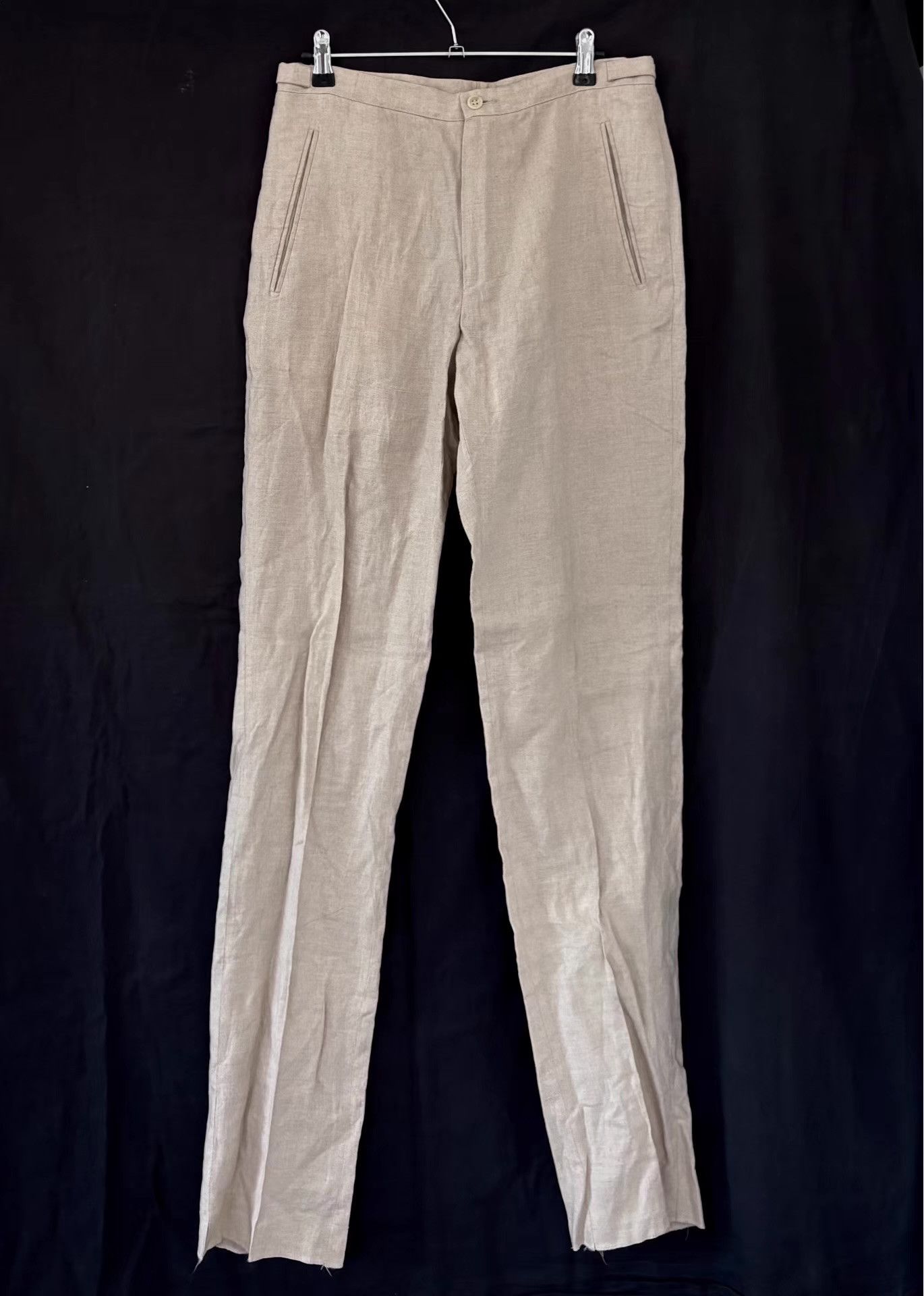 Versace Gianni Versace Men's Linen Trousers, Small Size Ｑ21 Size US 32 / EU 48 - 1 Thumbnail