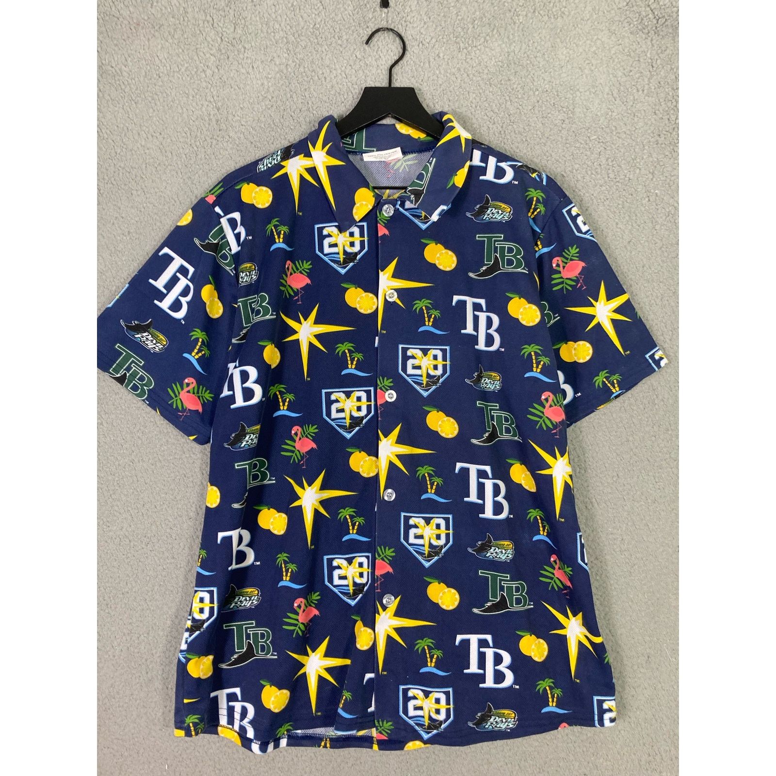 Other Tampa Bay Rays 20th Anniversary Hawaiian Shirt Men's XL Size US XL / EU 56 / 4 - 5 Thumbnail