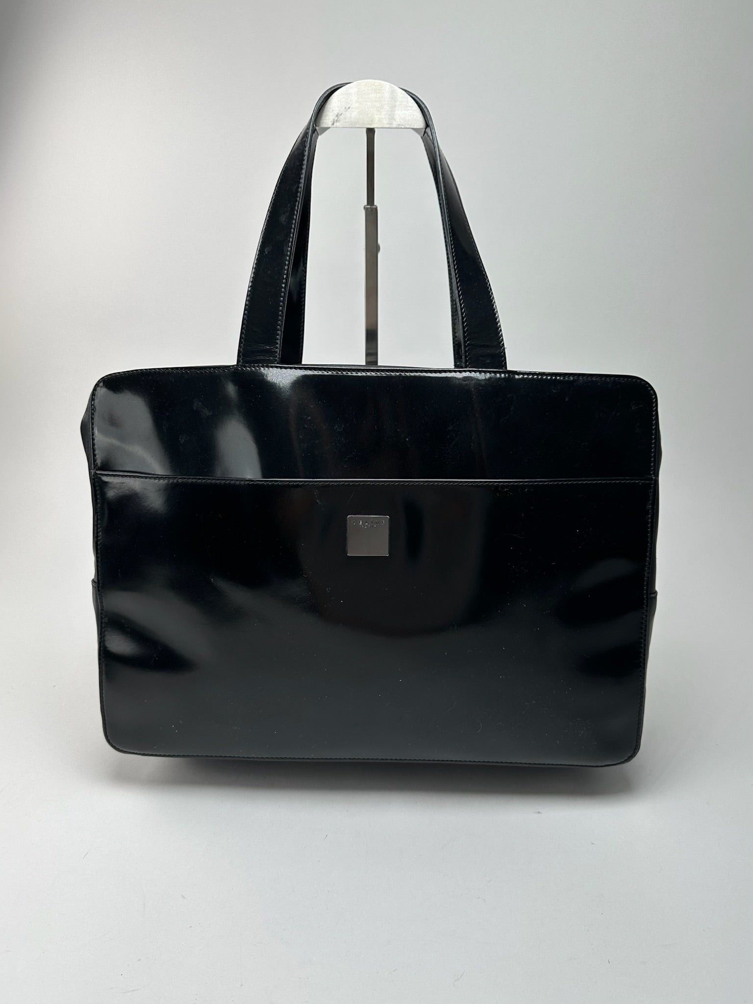 Celine Vintage Paris Leather bag black Size ONE SIZE - 1 Thumbnail
