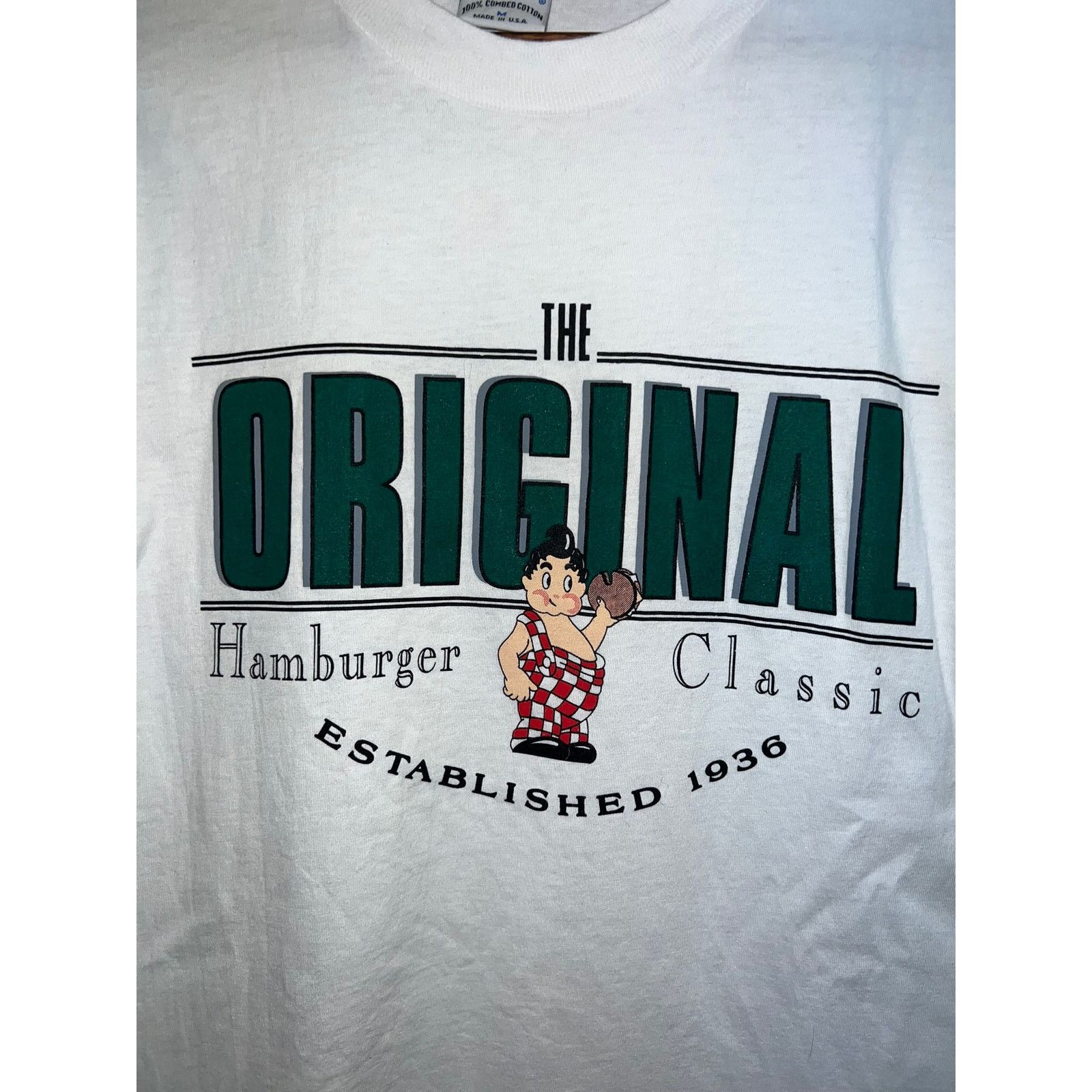 Gear for Sports Vintage Hamburger Shirt The Original Cheeseburger Classic S Size US S / EU 44-46 / 1 - 2 Thumbnail