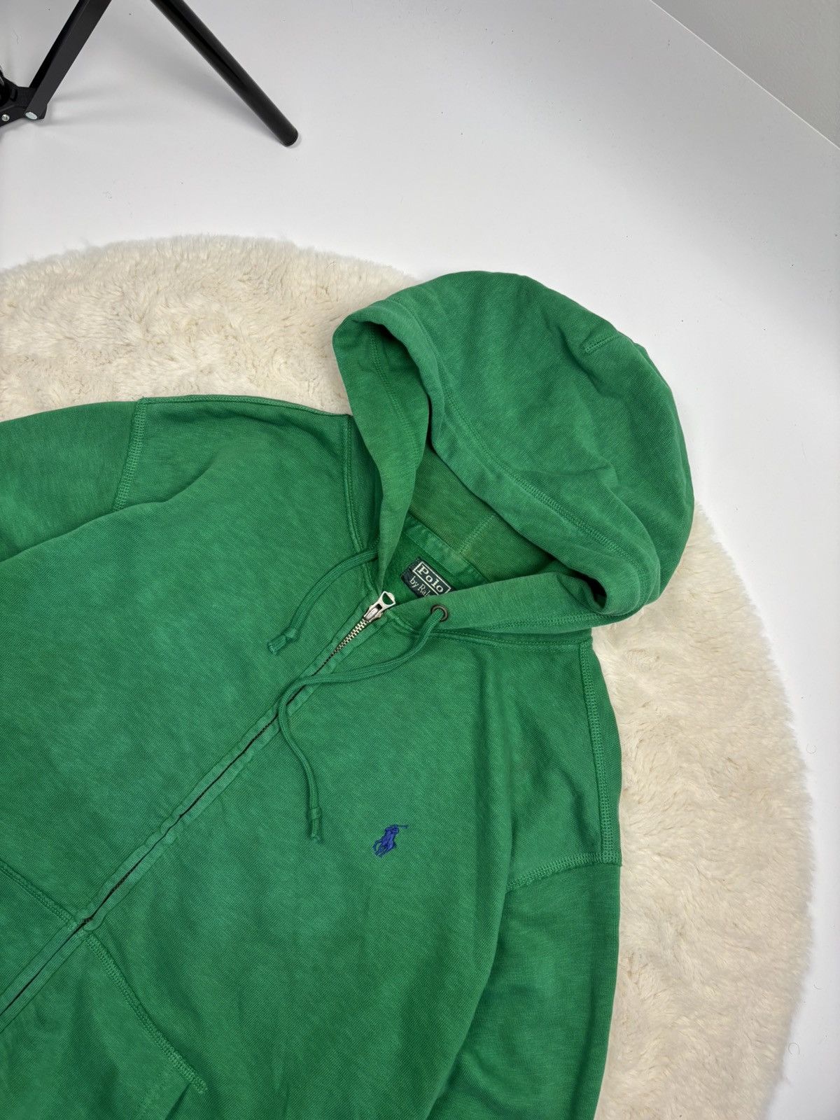 Polo Ralph Lauren × Vintage Vintage Polo Ralph Lauren Zip Hoodie Green Y2K Style Rare Size US L / EU 52-54 / 3 - 2 Thumbnail