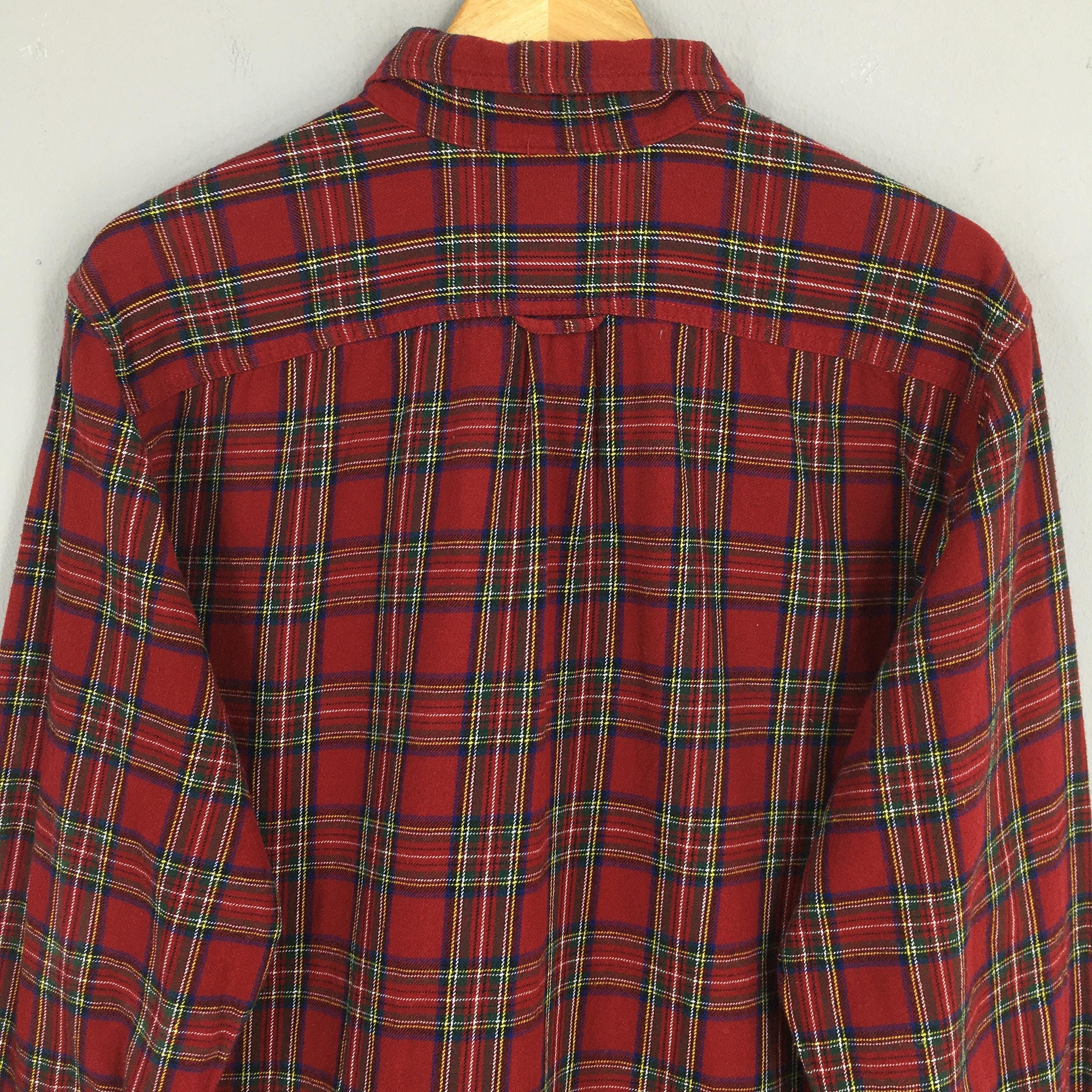 Eddie Bauer × Flannel × Vintage Vintage 90's Eddie Bauer Plaid Checkered Flannel XLarge Size US XL / EU 56 / 4 - 8 Thumbnail