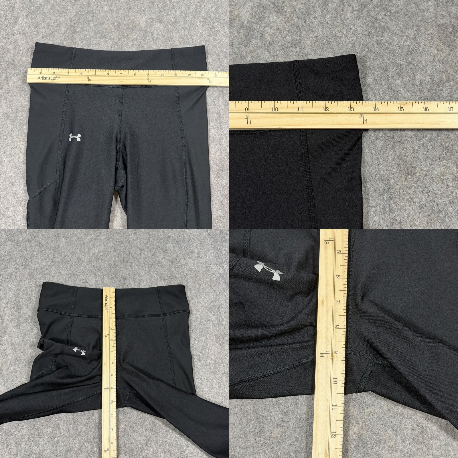 Under Armour Under Armour Legging Capri Women's Size Small (Actual Fits 27x19.25) Black Blue Size 28" / US 6 / IT 42 - 8 Thumbnail