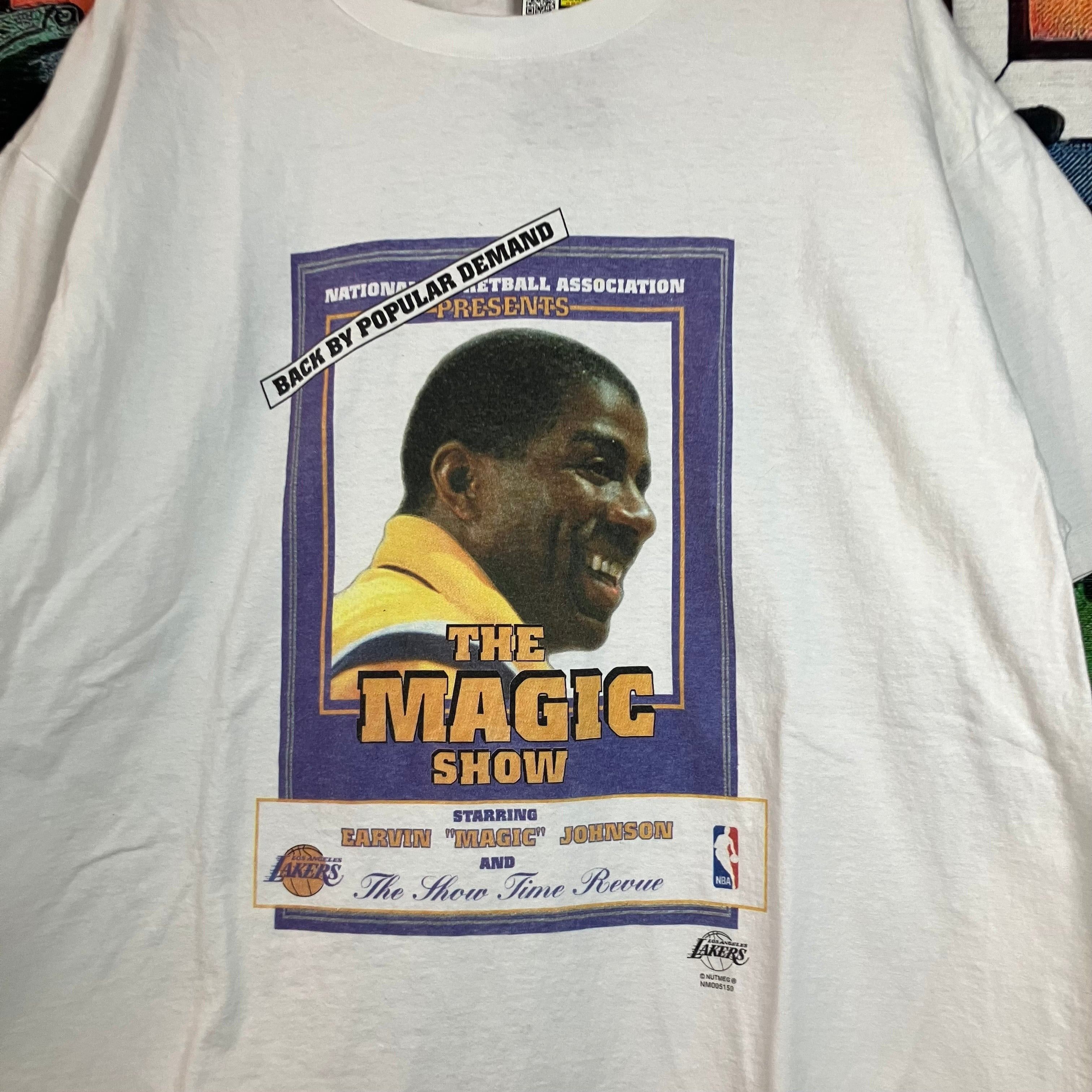 NBA × Vintage Vintage 90s Los Angeles Lakers Magic Johnson ‘The Magic Show Size US XL / EU 56 / 4 - 5 Thumbnail