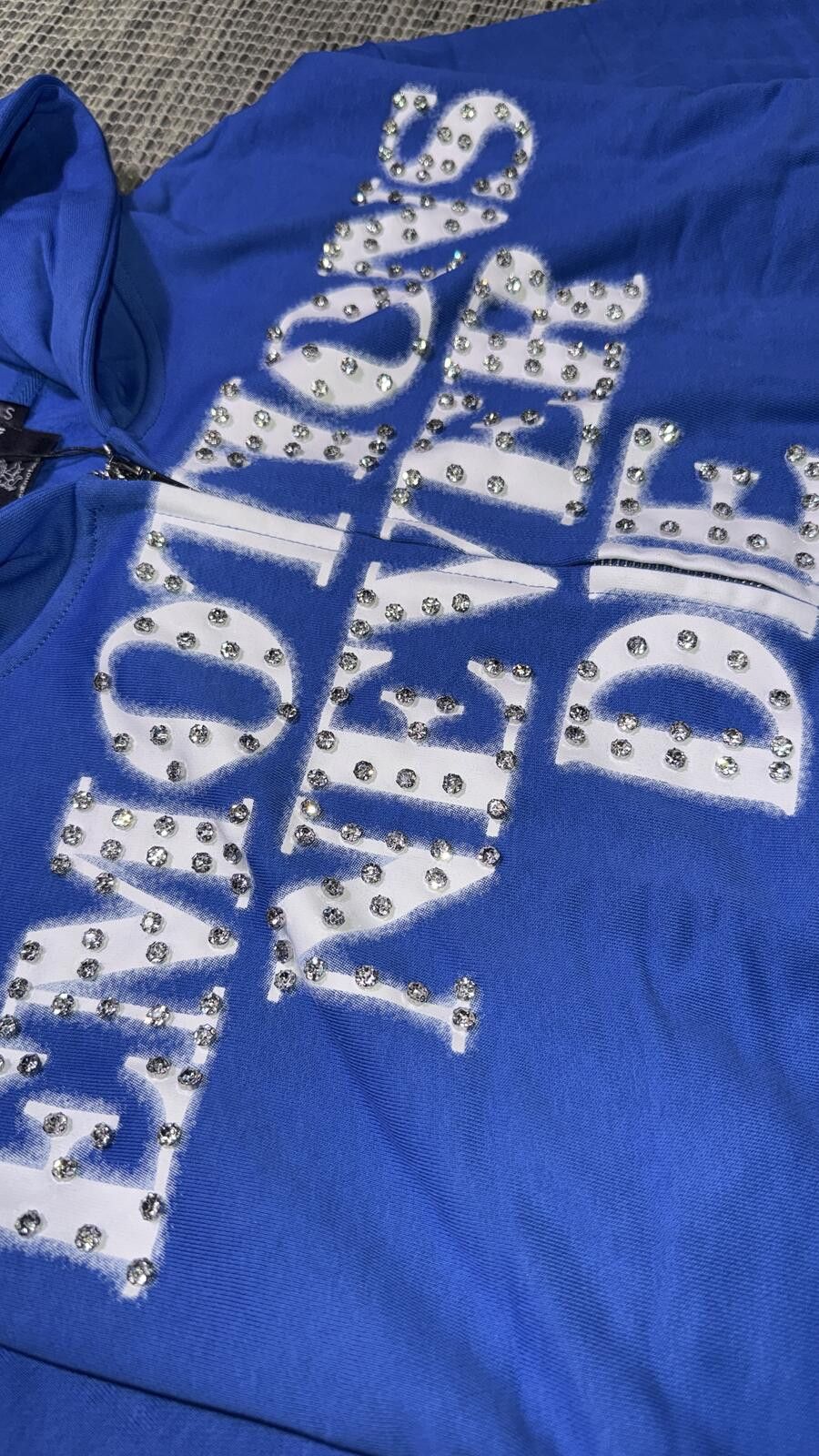 Other Mixed Emotions Blue 'END' Rhinestone Zip Size US XXL / EU 58 / 5 - 2 Thumbnail