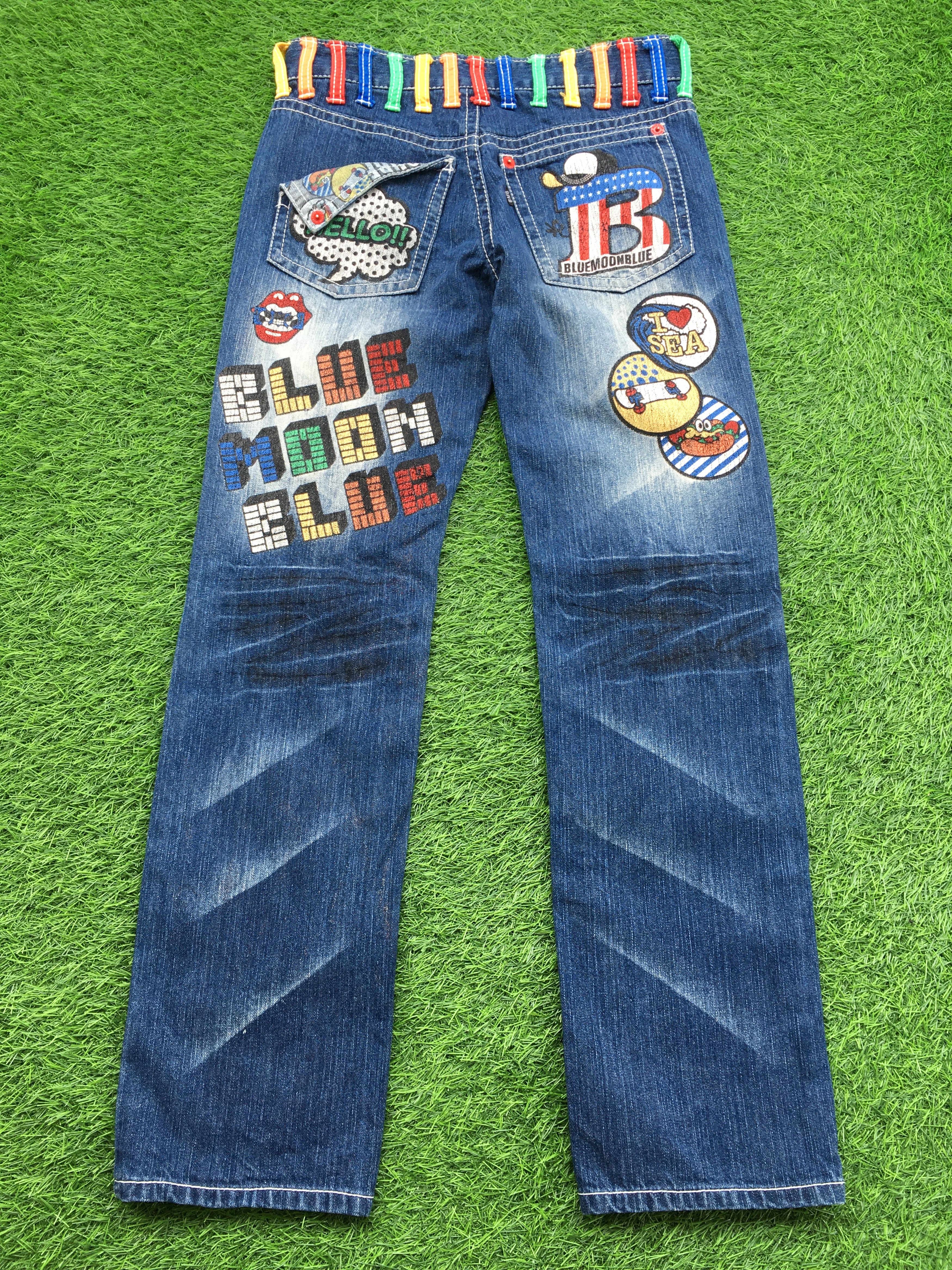 Japanese Brand Japanese Spell Out grunge printed graphics jean D-1215 Size US 27 - 1 Thumbnail