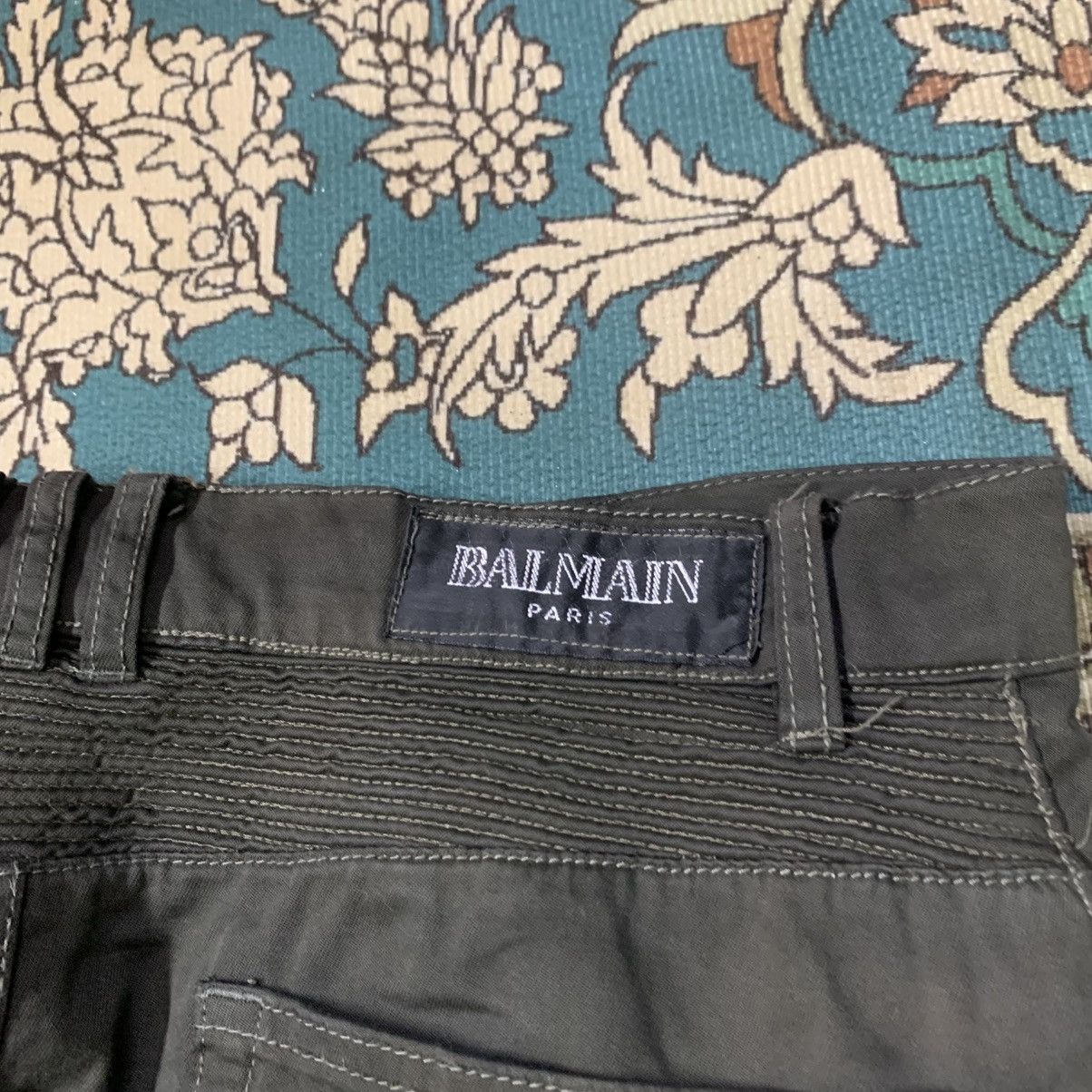 Balmain BALMAIN PARIS BIKER JEANS LAMPO ZIPPER Size US 38 / EU 54 - 10 Thumbnail
