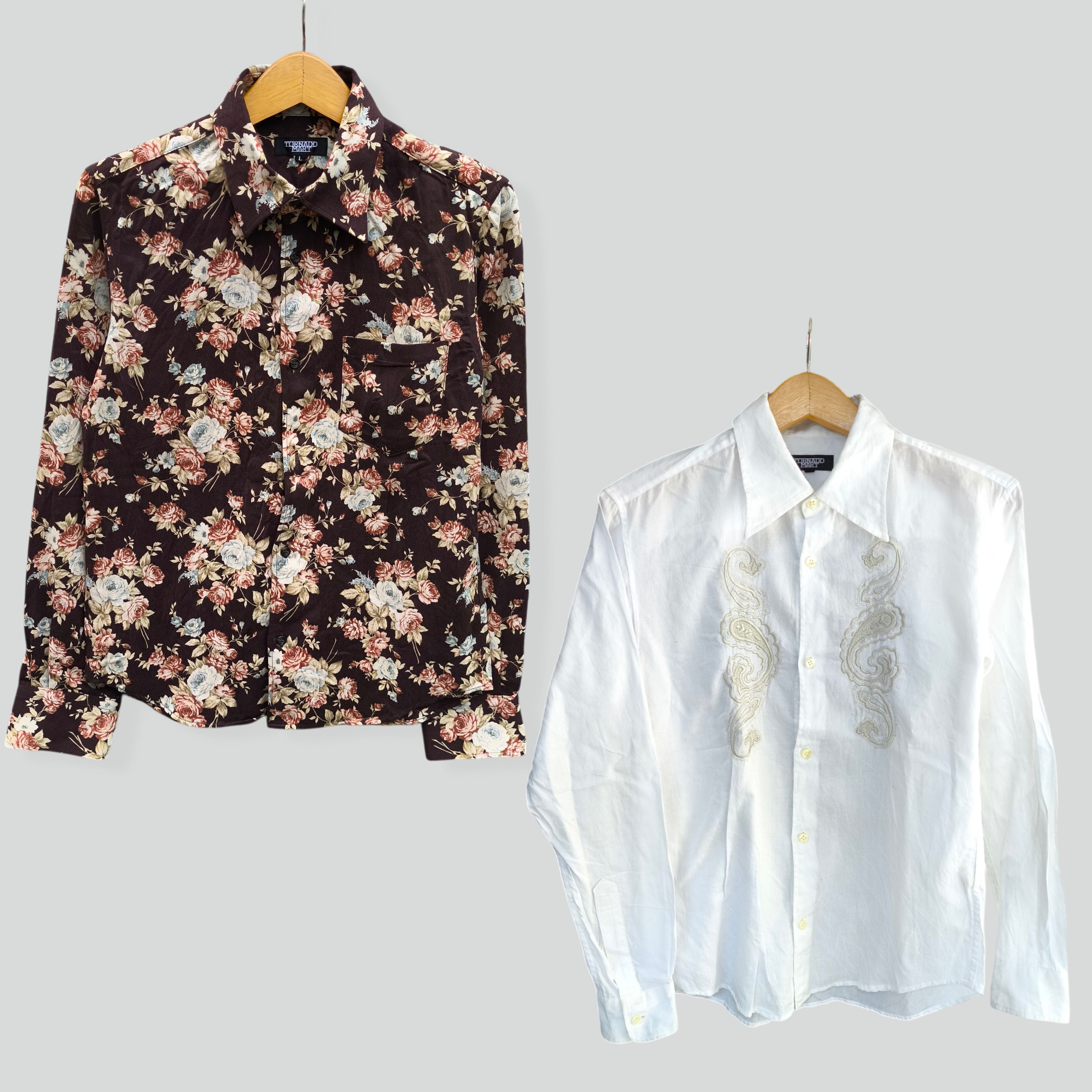 14th Addiction Bundle 2 tornado mart shirt floral+white Size US S / EU 44-46 / 1 - 1 Thumbnail