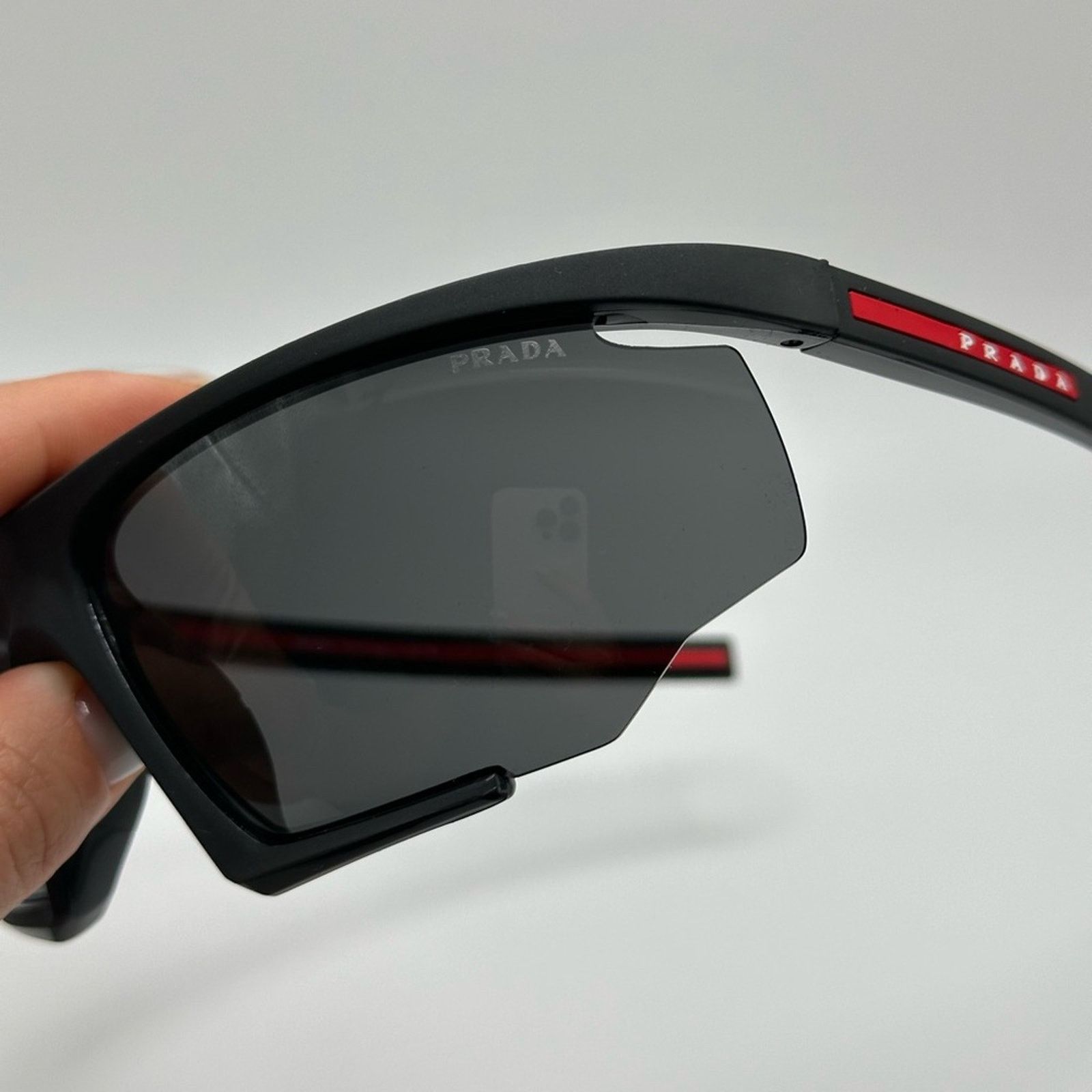 Prada NEW PRADA Sport PS07YS DG006F Black/Black Rubber/Dark Grey Size ONE SIZE - 5 Thumbnail