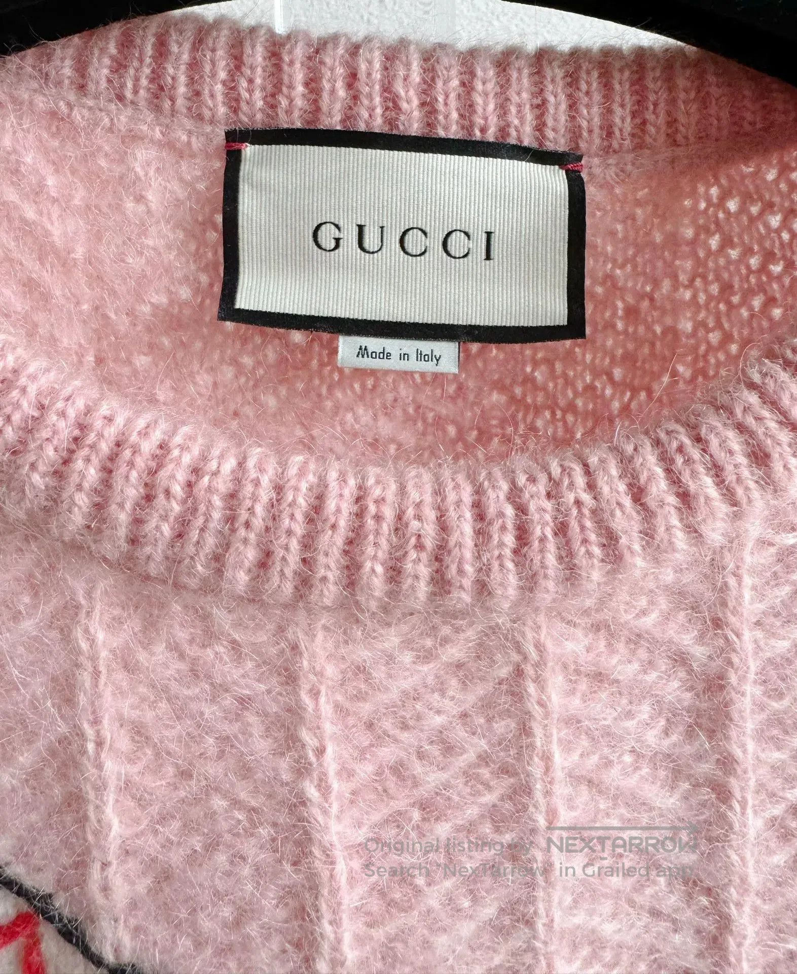 Gucci Gucci Pink Deer Embroidery Fringe Sweater XS. Size XS / US 0-2 / IT 36-38 - 6 Thumbnail